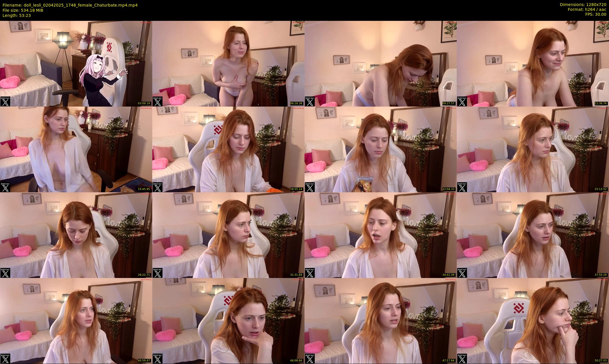 doll_lesli — 54 minute Chaturbate female cam show recording, 720p, Apr 2, 2025