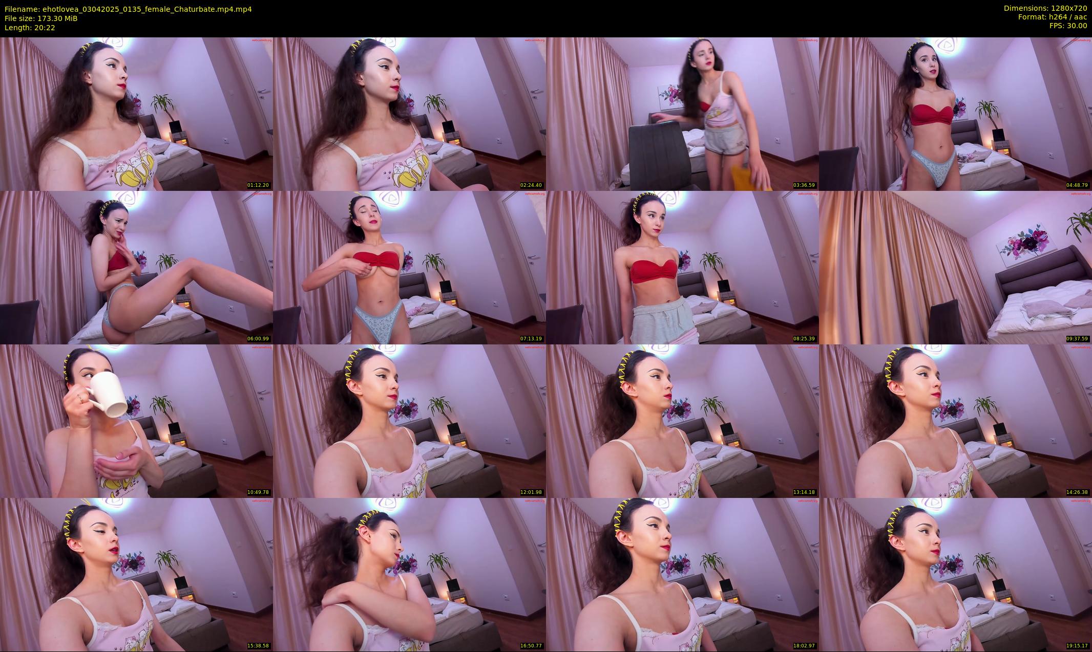 ehotlovea — 21 minute Chaturbate female cam show recording, 720p, Apr 3, 2025