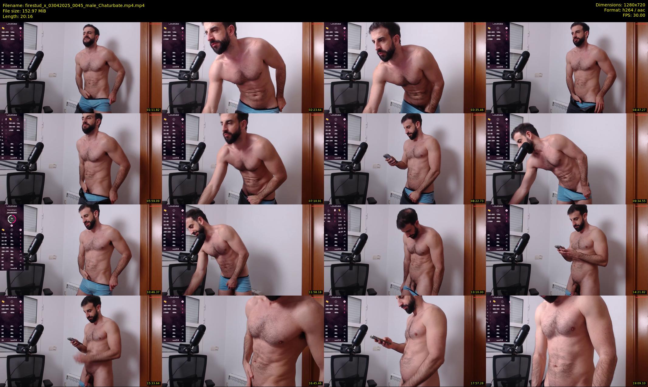 firestud_x — 21 minute Chaturbate male cam show recording, 720p, Apr 3, 2025
