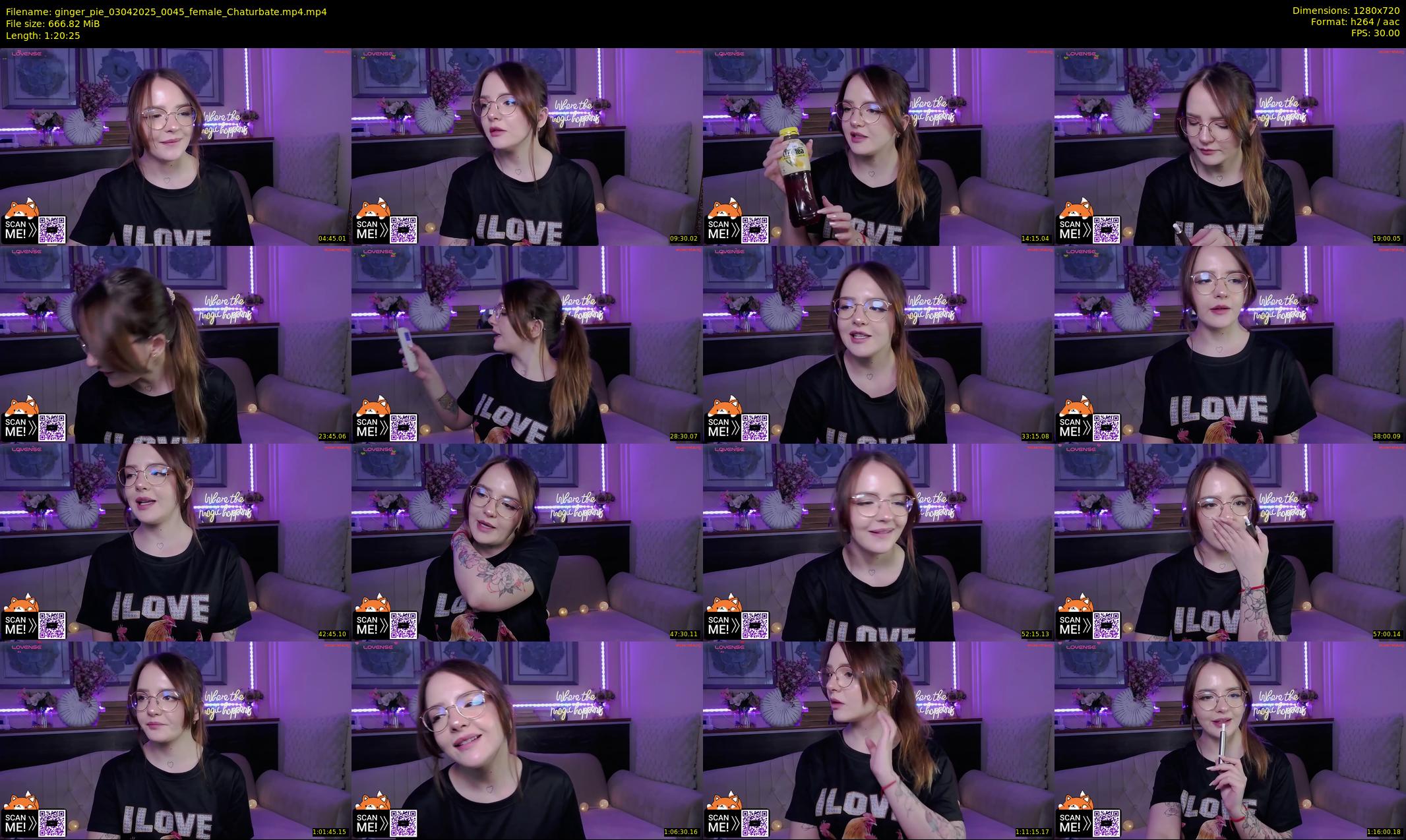 ginger_pie — 81 minute Chaturbate female cam show recording, 720p, Apr 3, 2025