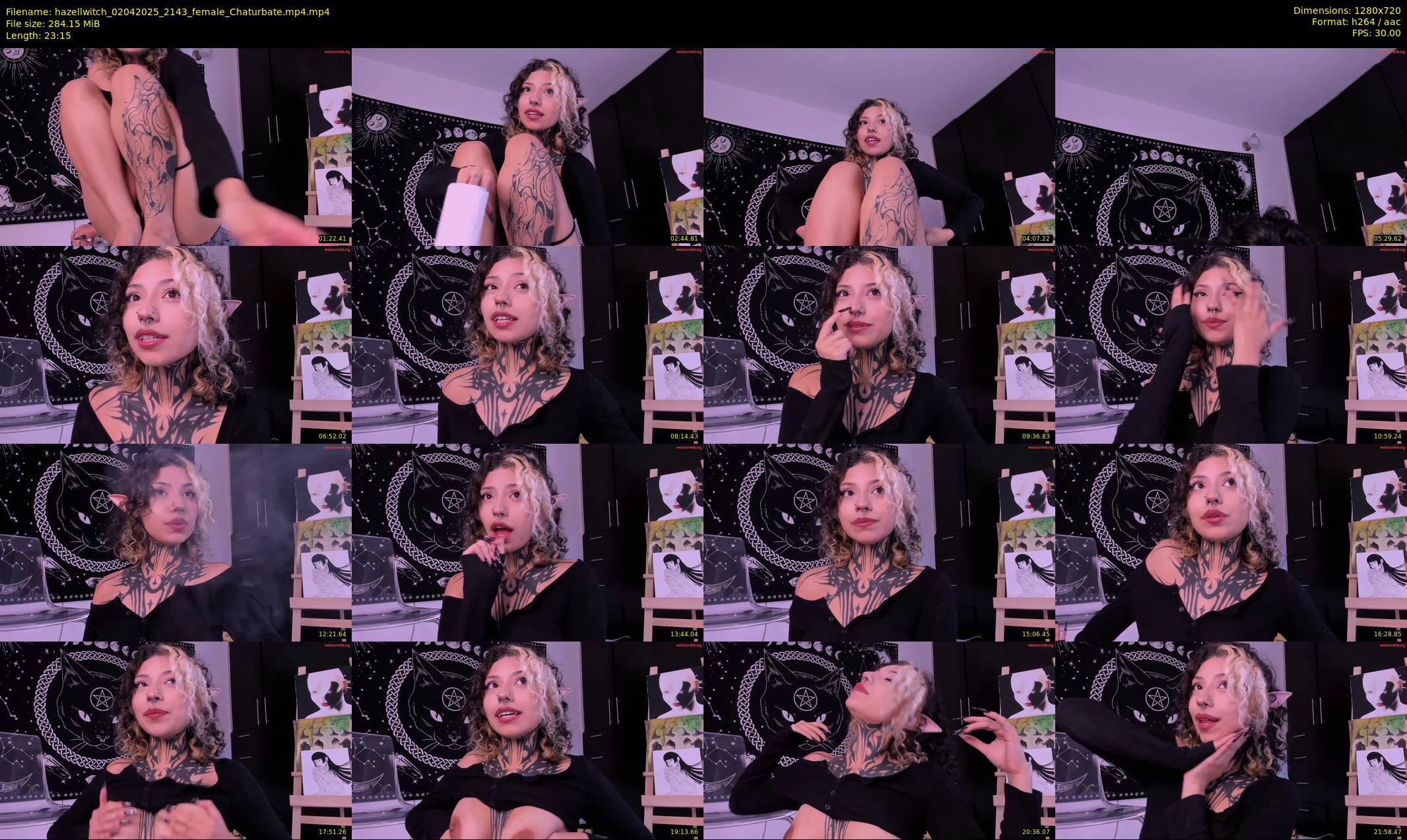 hazellwitch — 24 minute Chaturbate female cam show recording, 720p, Apr 2, 2025