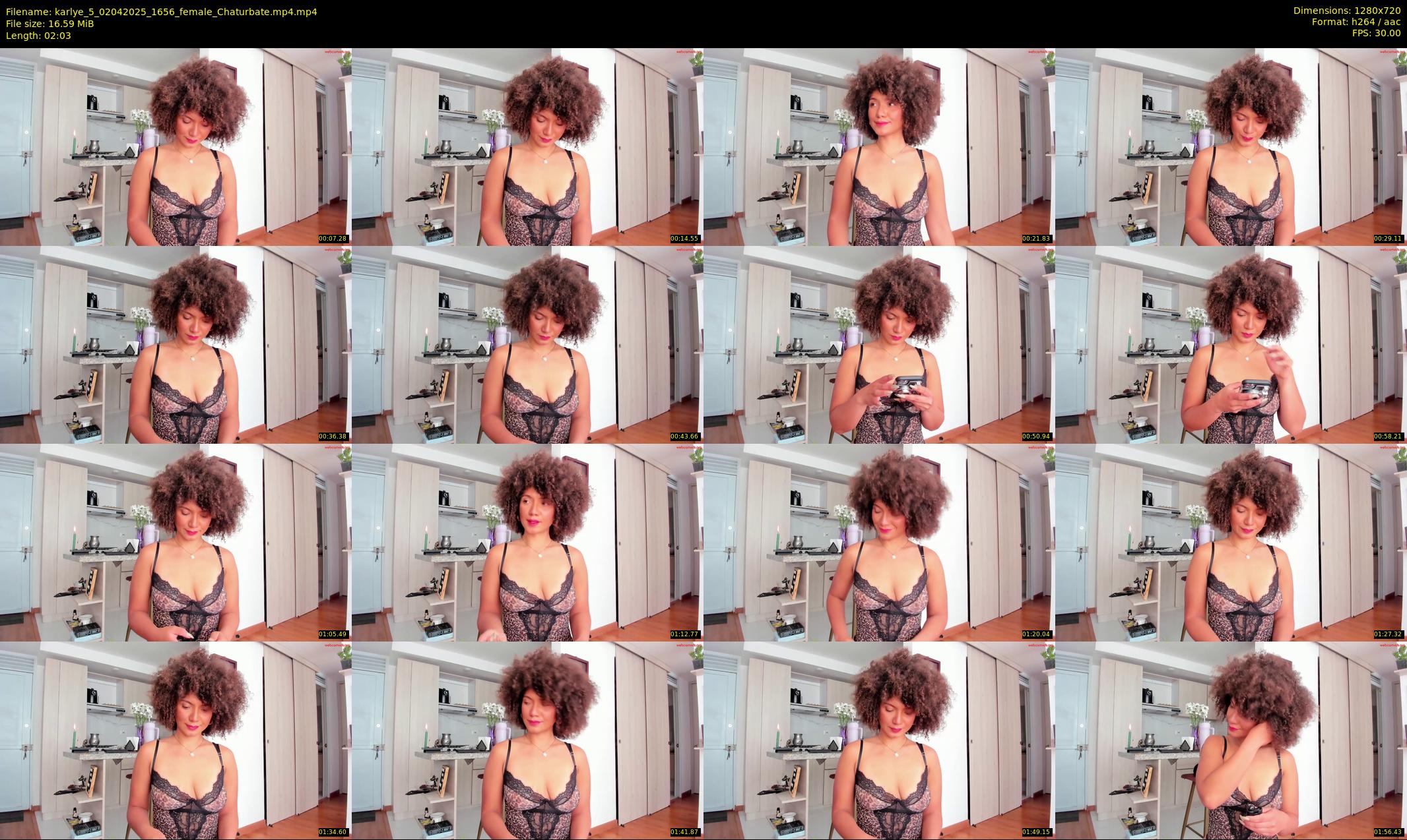 karlye_5 — 3 minute Chaturbate female cam show recording, 720p, Apr 2, 2025