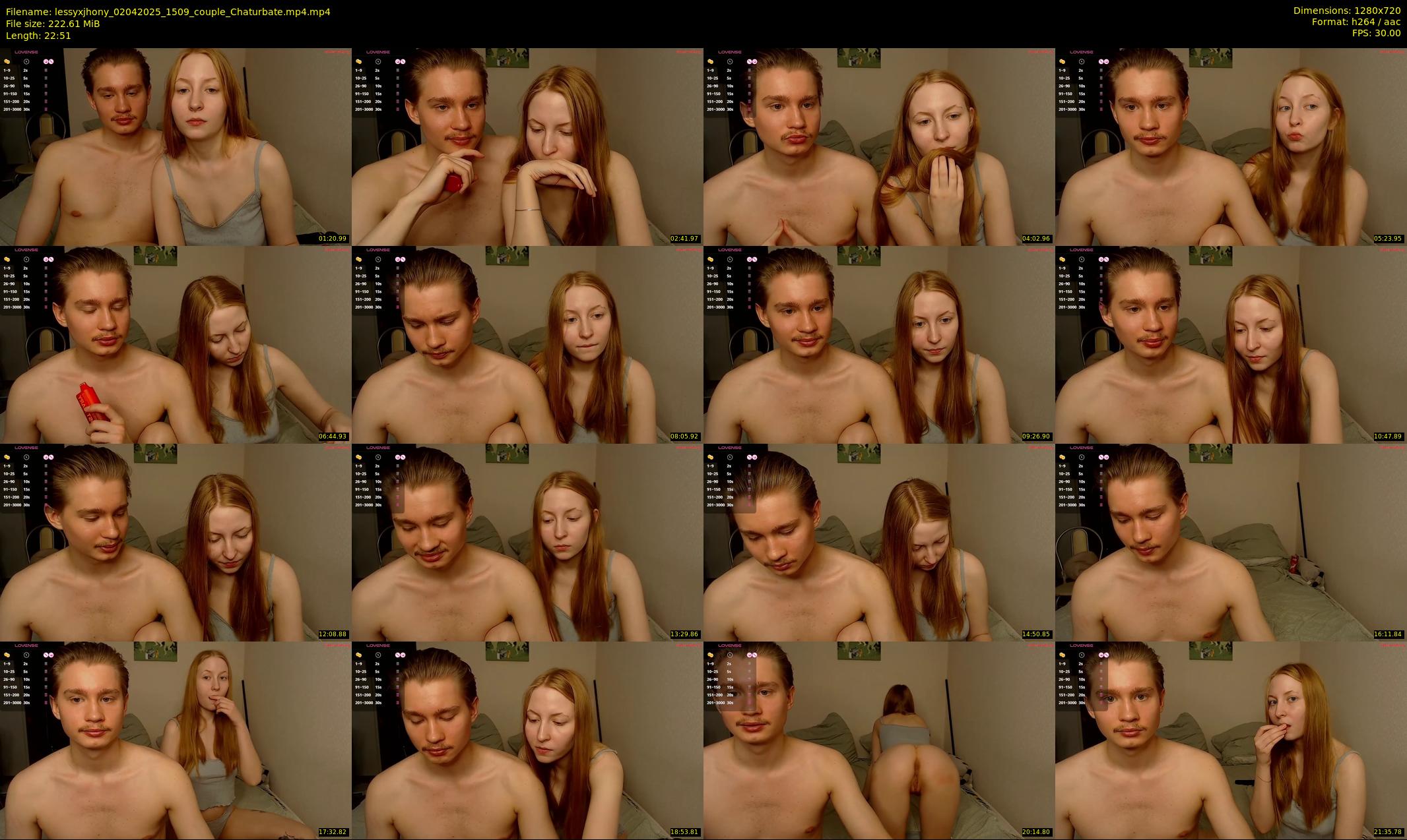 lessyxjhony — 23 minute Chaturbate couple cam show recording, 720p, Apr 2, 2025