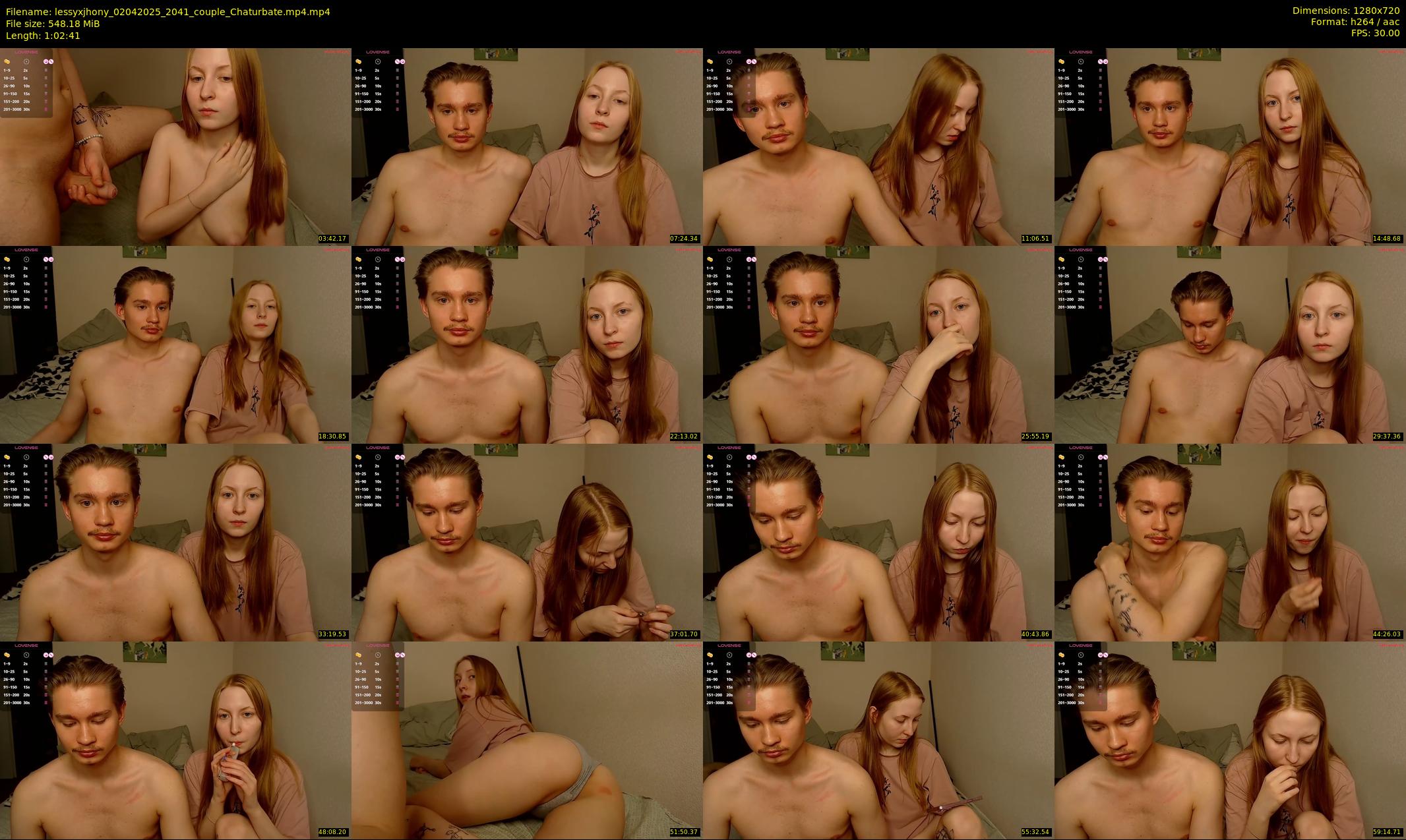 lessyxjhony — 63 minute Chaturbate couple cam show recording, 720p, Apr 2, 2025