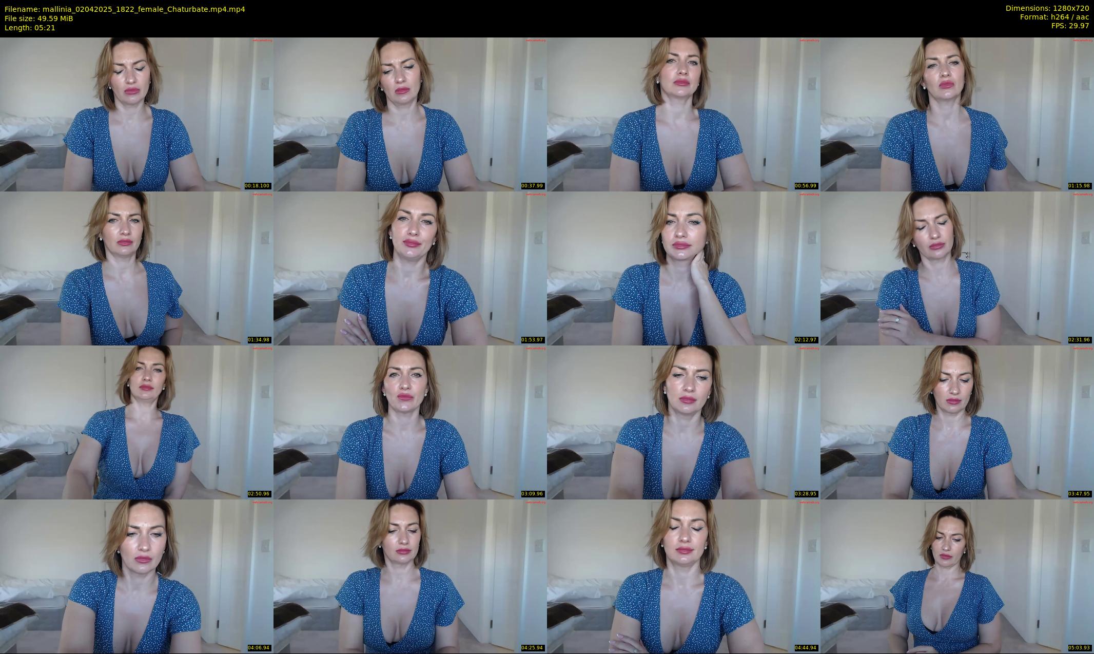 mallinia — 6 minute Chaturbate female cam show recording, 720p, Apr 2, 2025