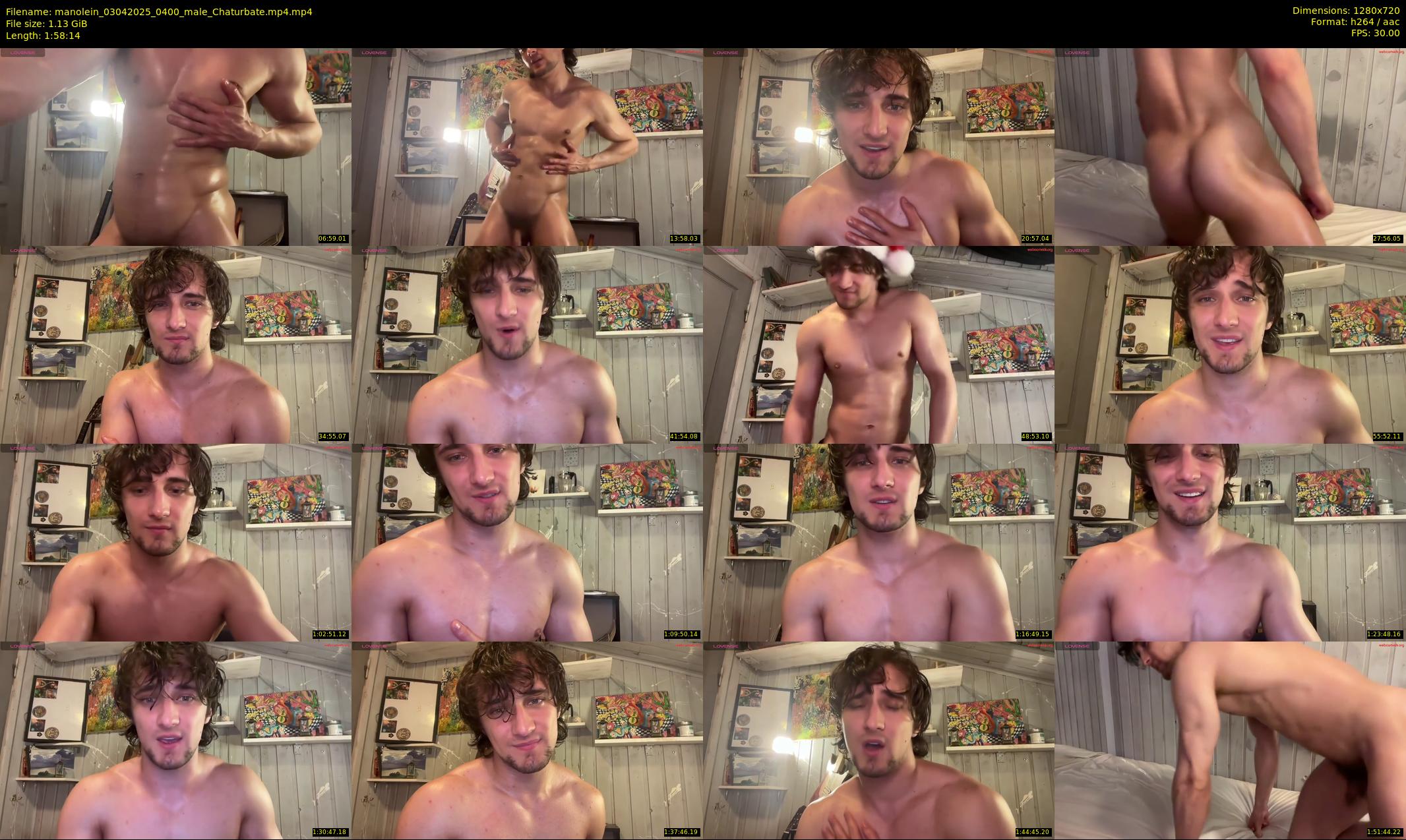 manolein — 119 minute Chaturbate male cam show recording, 720p, Apr 3, 2025