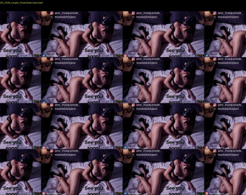 masqueradeporn — 3 minute Chaturbate couple cam show recording, 720p, Apr 2, 2025