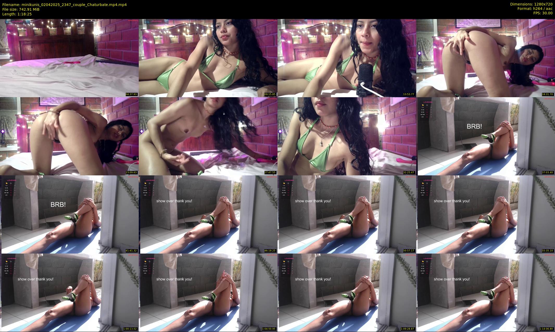 minikunis — 79 minute Chaturbate couple cam show recording, 720p, Apr 2, 2025