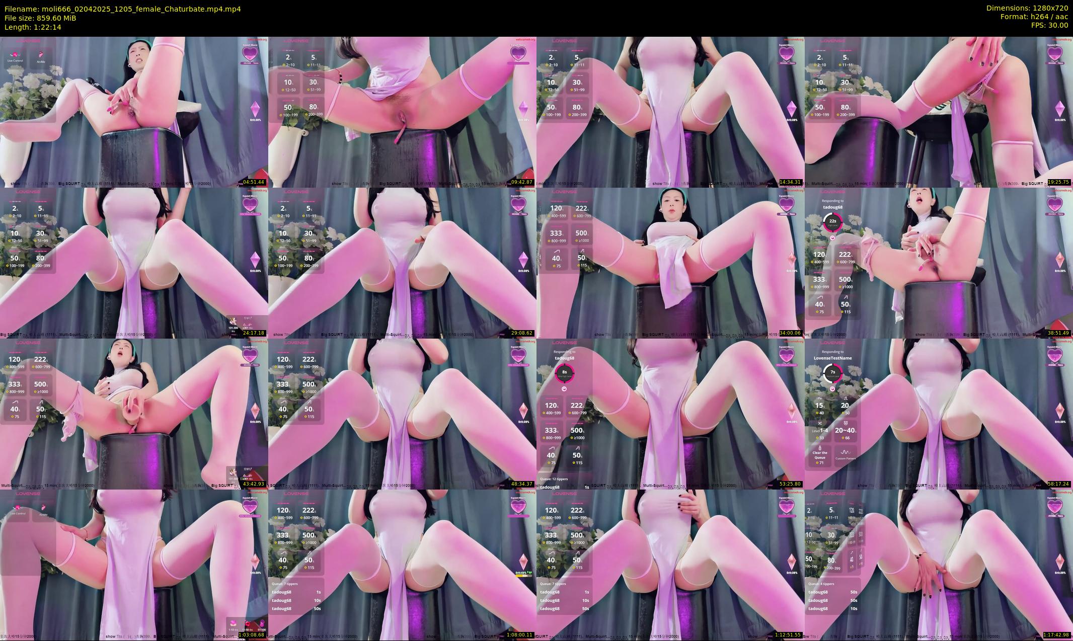 moli666 — 83 minute Chaturbate female cam show recording, 720p, Apr 2, 2025