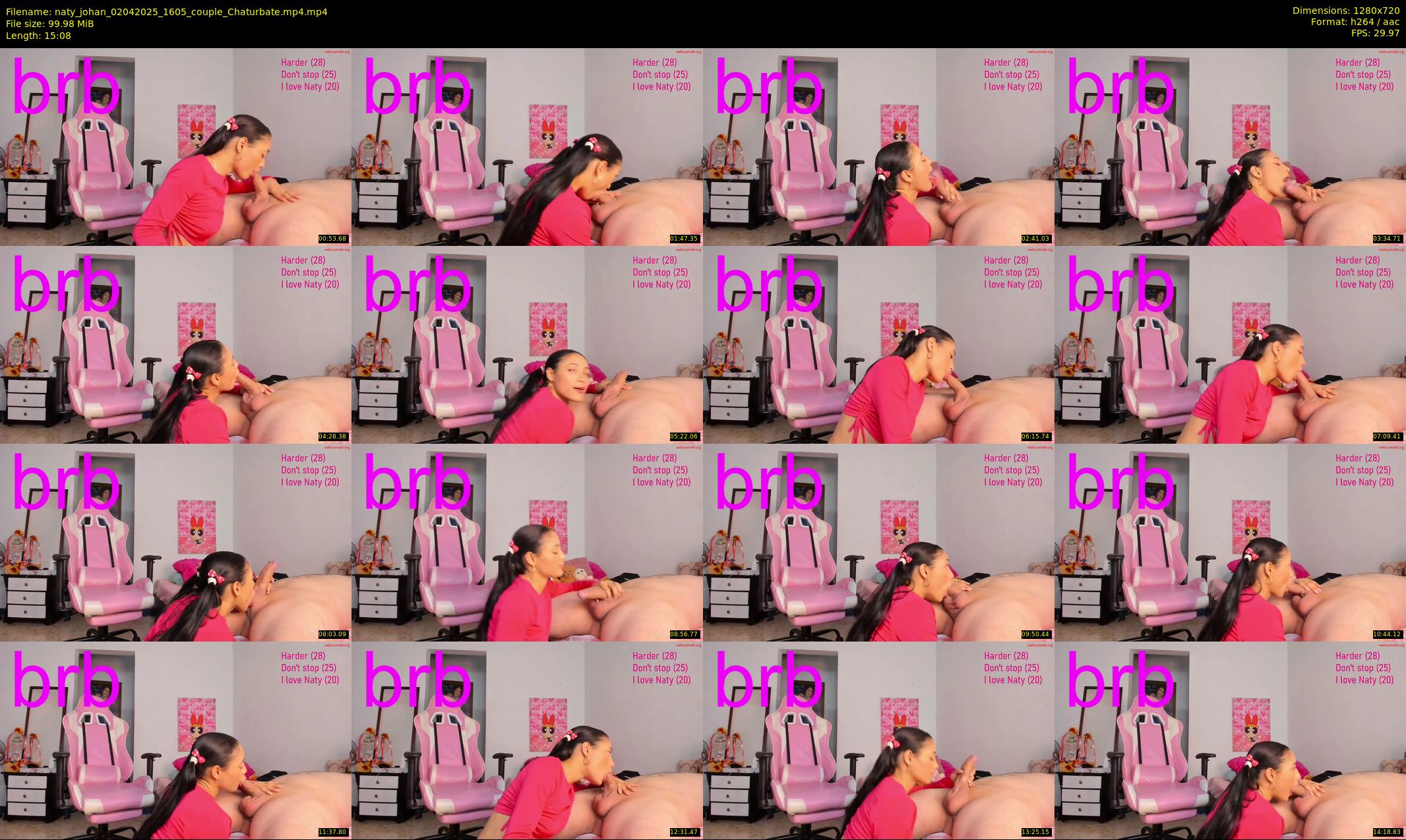 naty_johan — 16 minute Chaturbate couple cam show recording, 720p, Apr 2, 2025