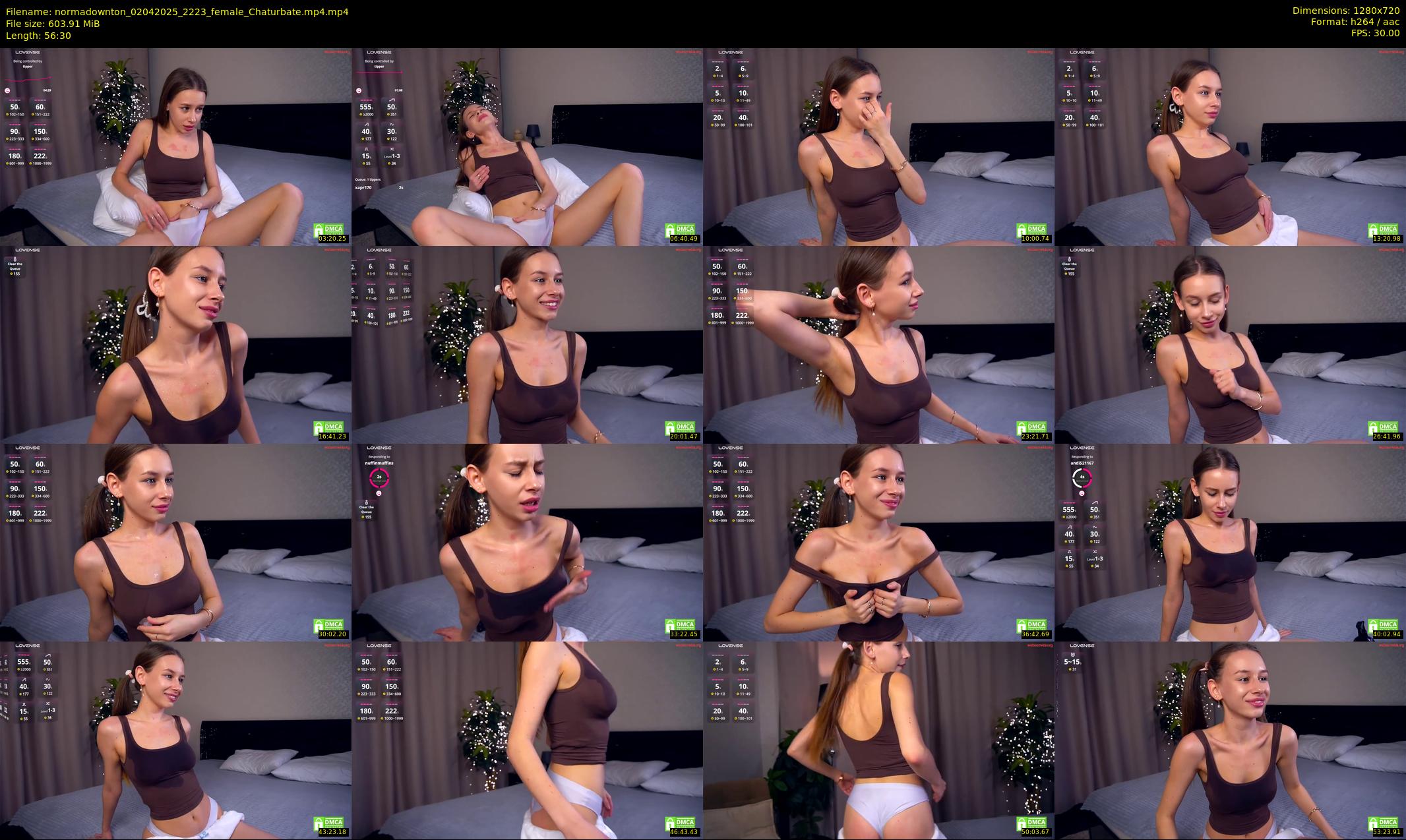 normadownton — 57 minute Chaturbate female cam show recording, 720p, Apr 2, 2025