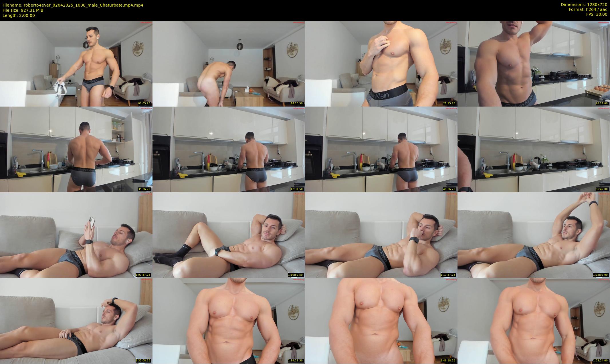 roberto4ever — 120 minute Chaturbate male cam show recording, 720p, Apr 2, 2025
