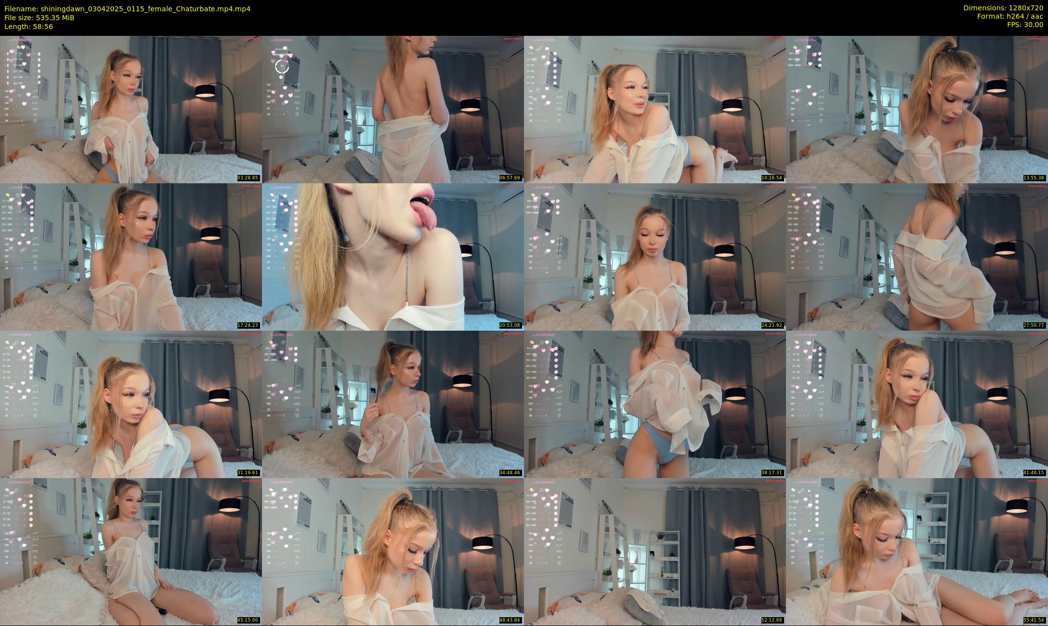 shiningdawn — 59 minute Chaturbate female cam show recording, 720p, Apr 3, 2025