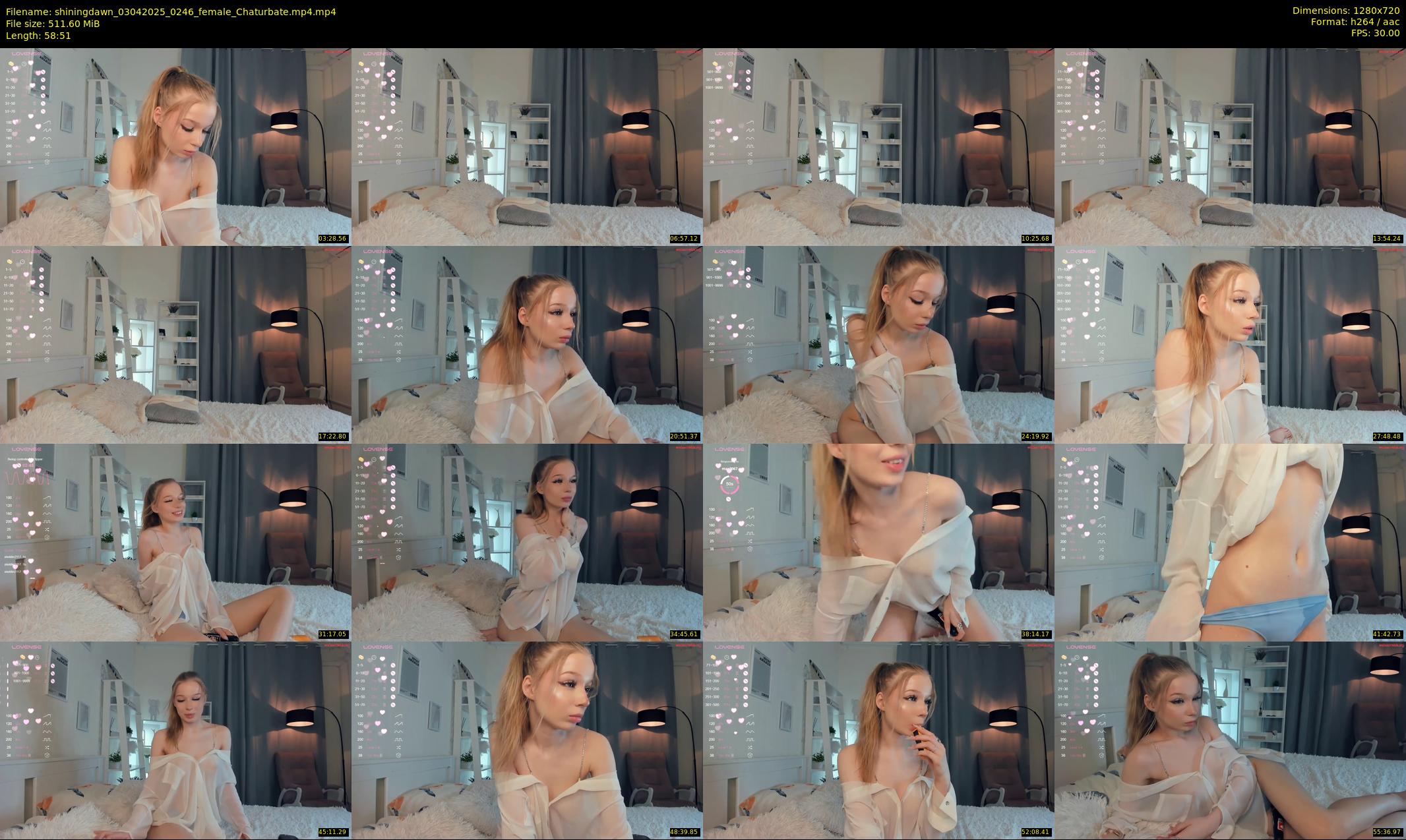 shiningdawn — 59 minute Chaturbate female cam show recording, 720p, Apr 3, 2025