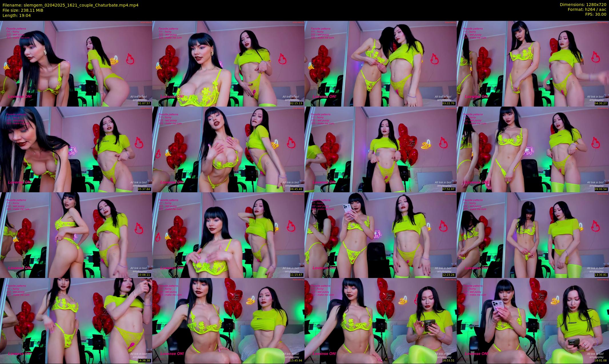 slemgem — 20 minute Chaturbate couple cam show recording, 720p, Apr 2, 2025