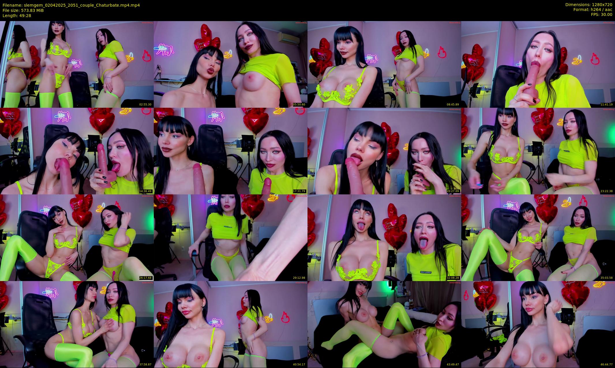 slemgem — 50 minute Chaturbate couple cam show recording, 720p, Apr 2, 2025