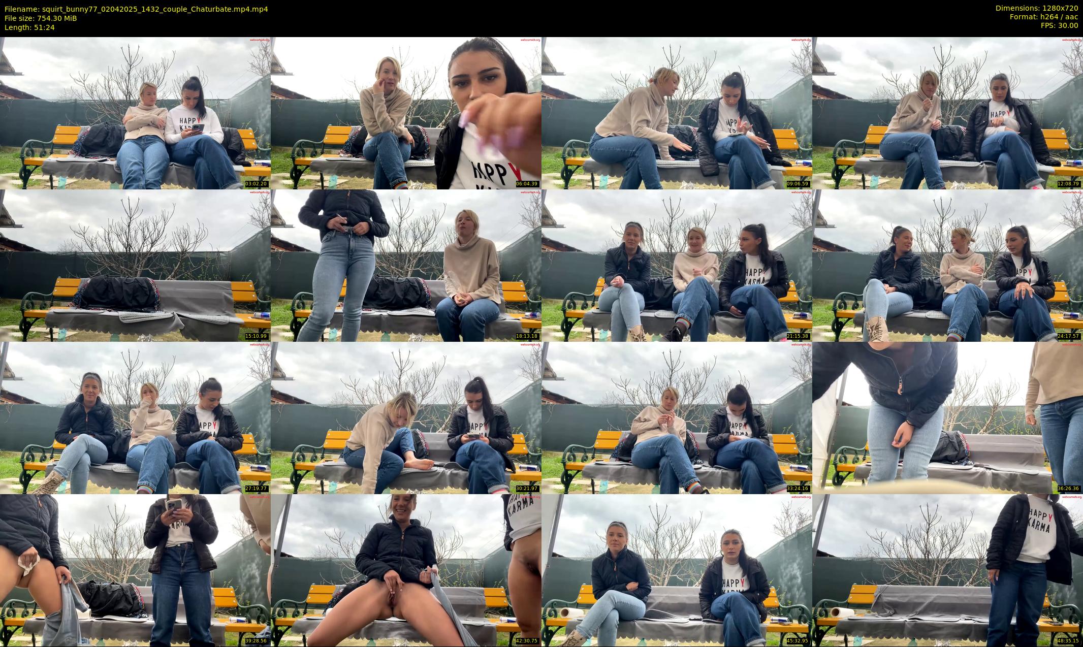 squirt_bunny77 — 52 minute Chaturbate couple cam show recording, 720p, Apr 2, 2025