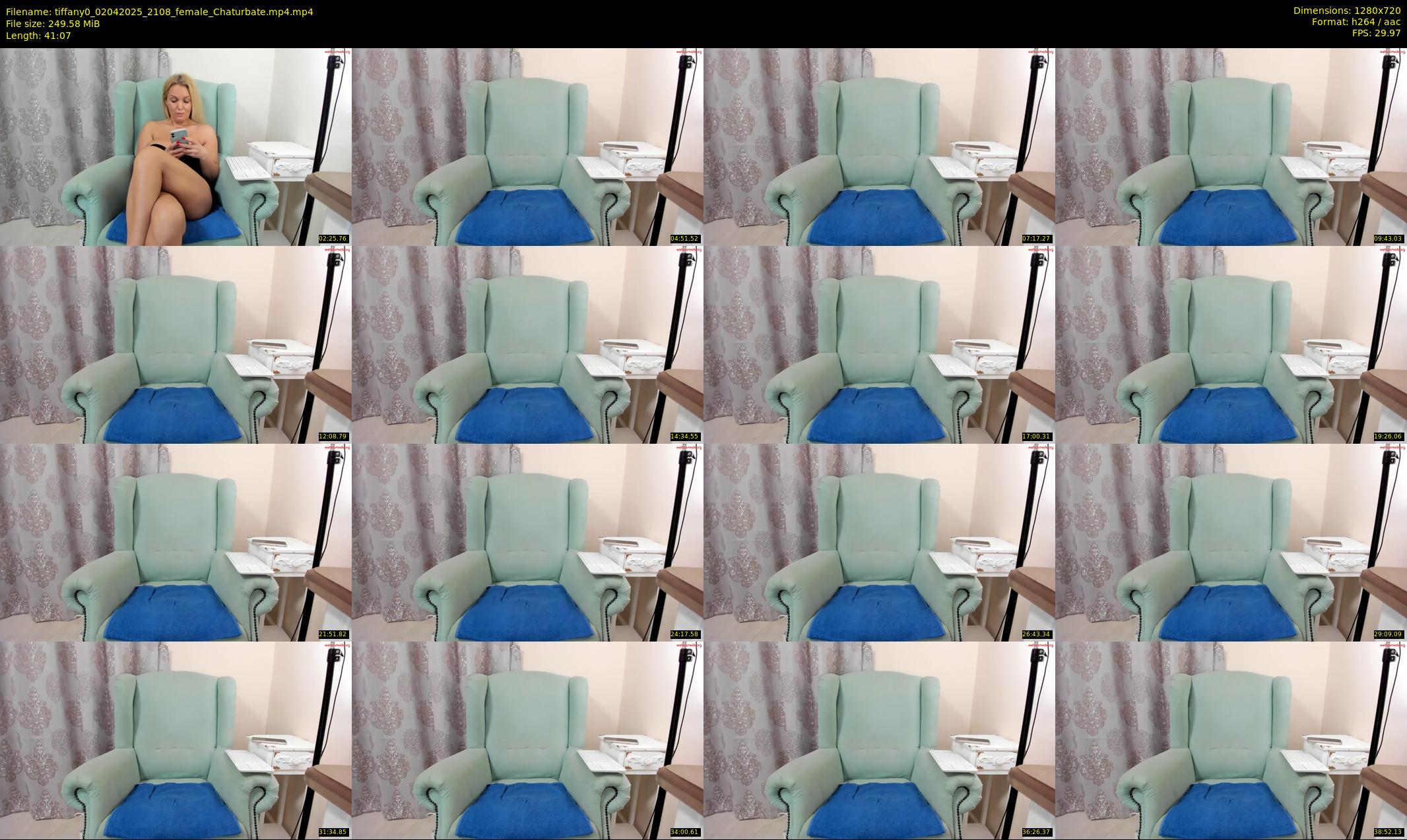 tiffany0 — 42 minute Chaturbate female cam show recording, 720p, Apr 2, 2025