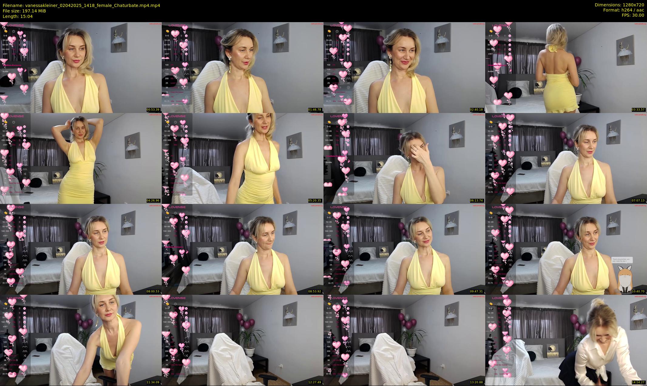 vanessakleiner — 16 minute Chaturbate female cam show recording, 720p, Apr 2, 2025