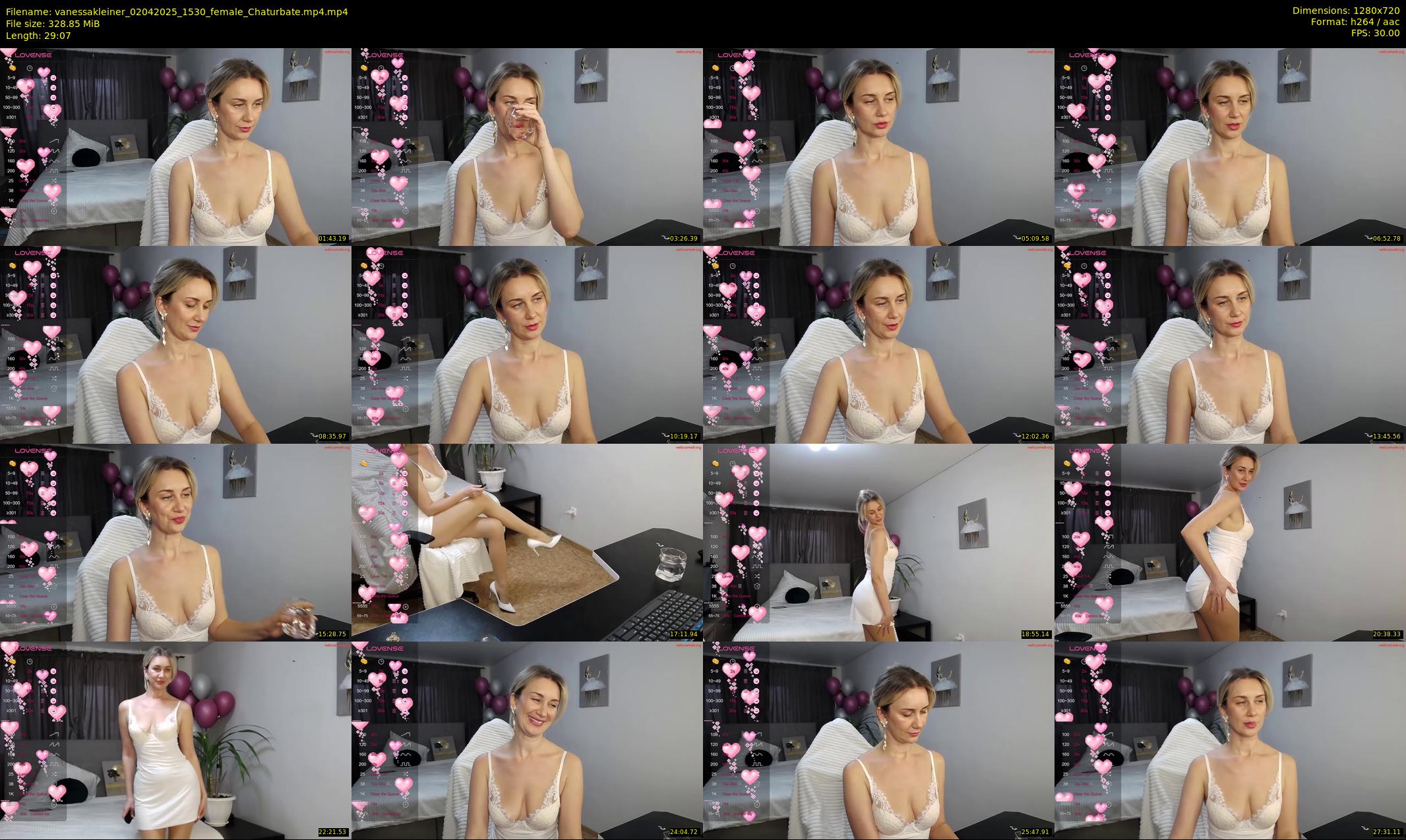 vanessakleiner — 30 minute Chaturbate female cam show recording, 720p, Apr 2, 2025