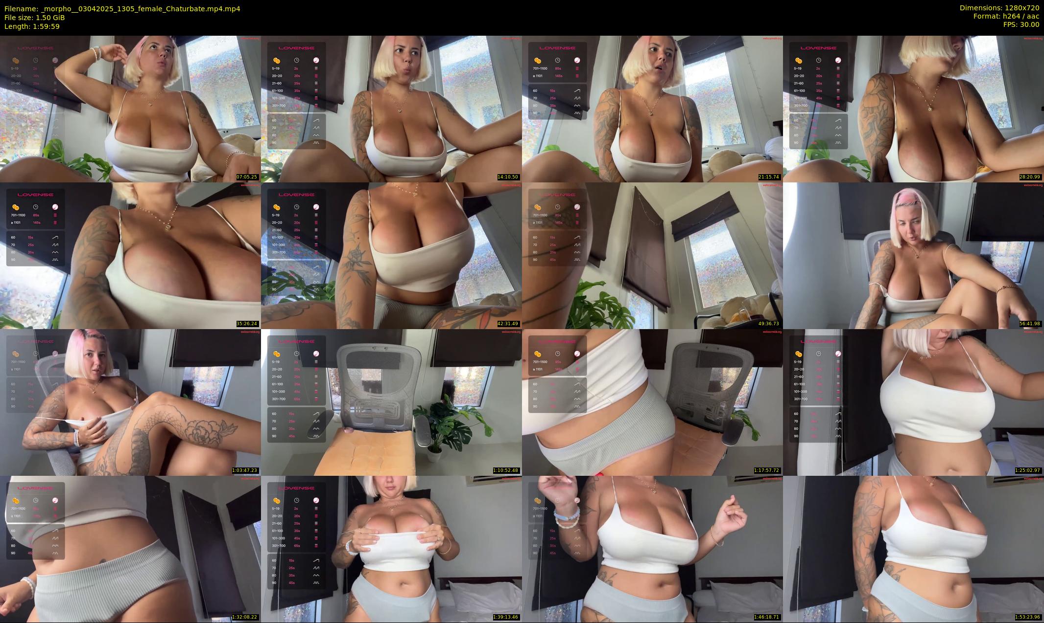 _morpho_ — 120 minute Chaturbate female cam show recording, 720p, Apr 3, 2025