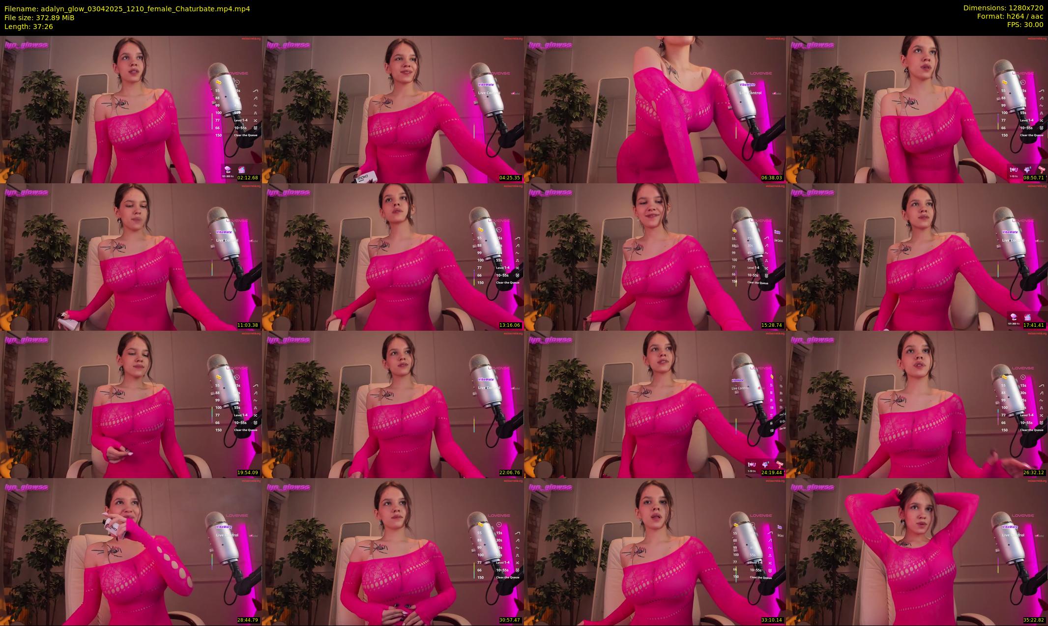 adalyn_glow — 38 minute Chaturbate female cam show recording, 720p, Apr 3, 2025