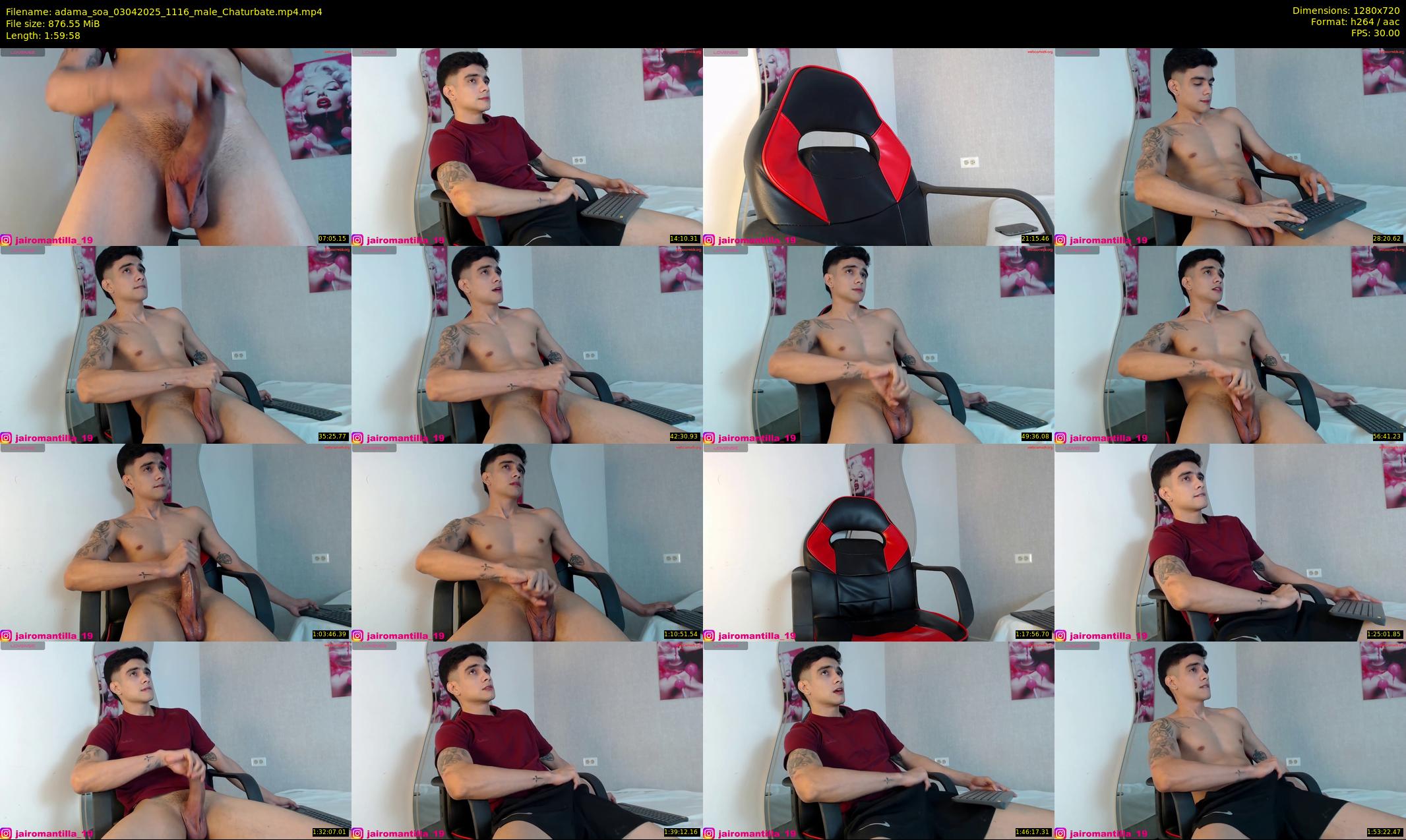 adama_soa — 120 minute Chaturbate male cam show recording, 720p, Apr 3, 2025