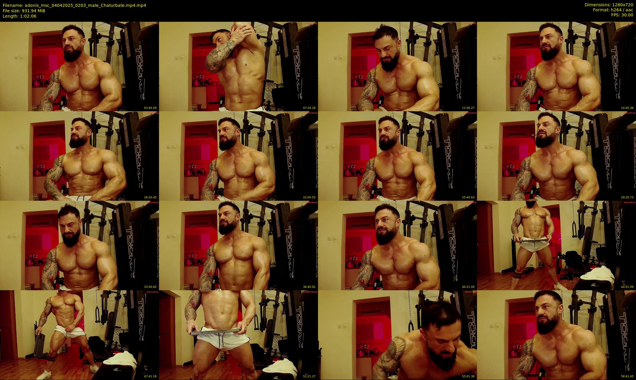 adonis_msc — 63 minute Chaturbate male cam show recording, 720p, Apr 4, 2025
