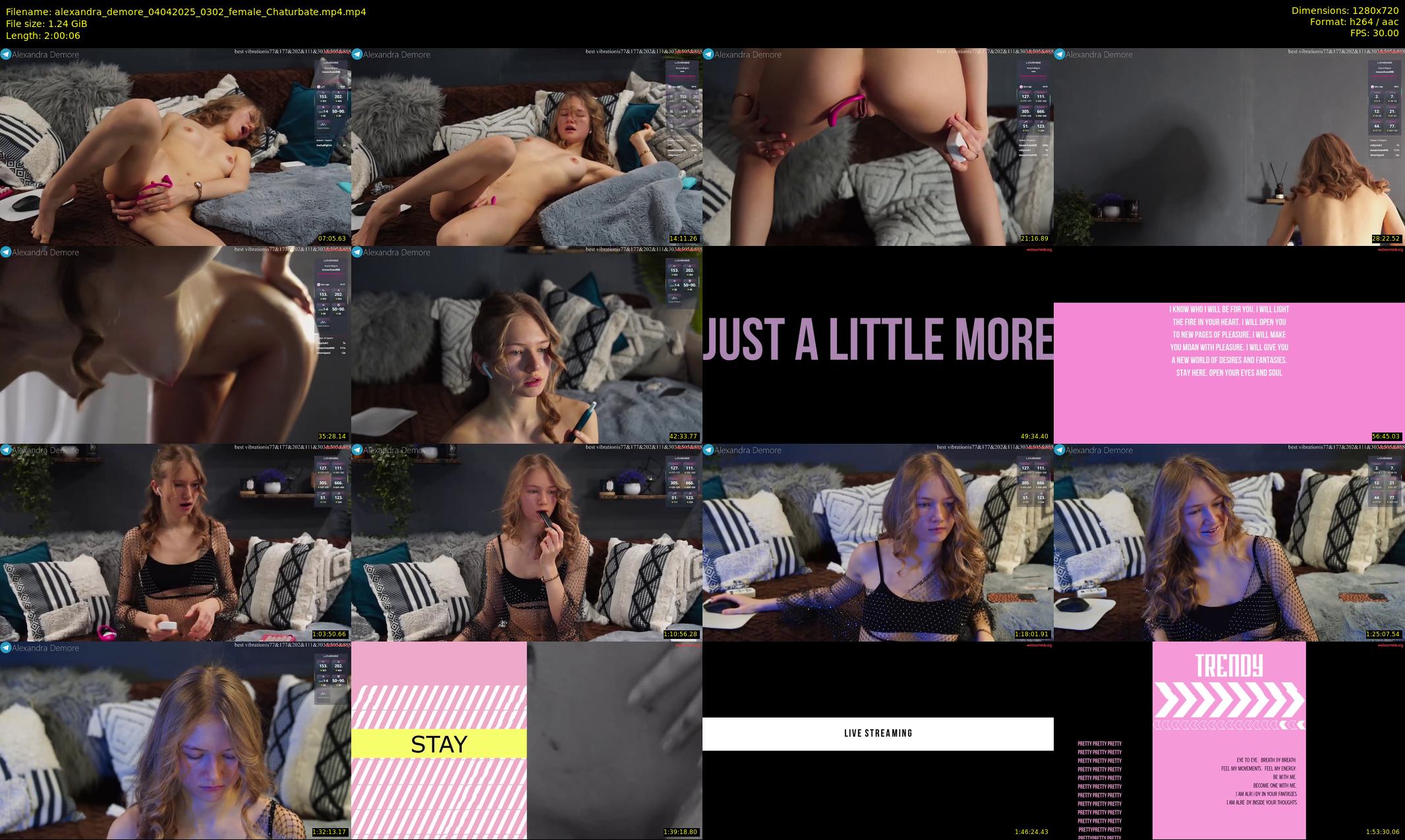 alexandra_demore — 121 minute Chaturbate female cam show recording, 720p, Apr 4, 2025