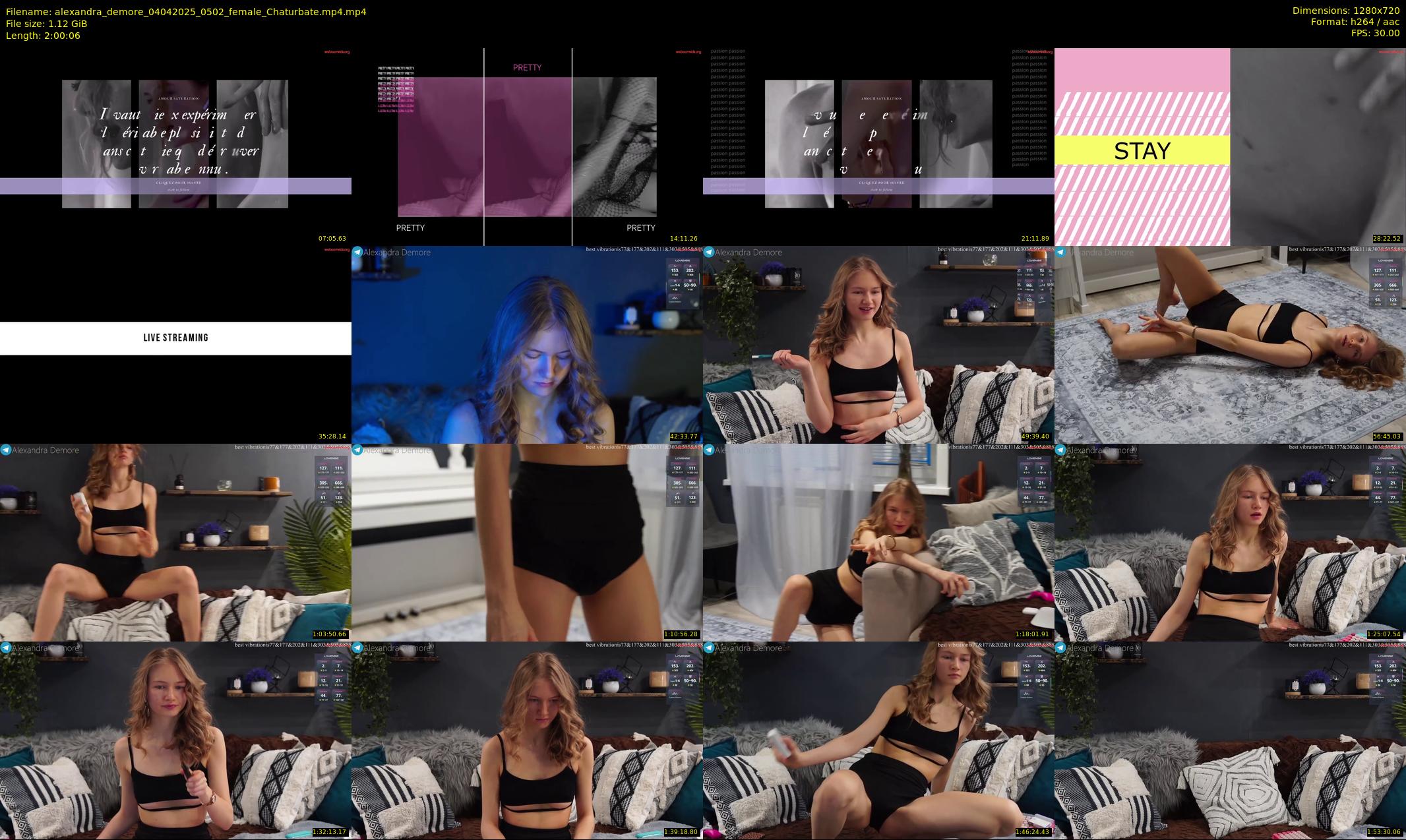 alexandra_demore — 121 minute Chaturbate female cam show recording, 720p, Apr 4, 2025