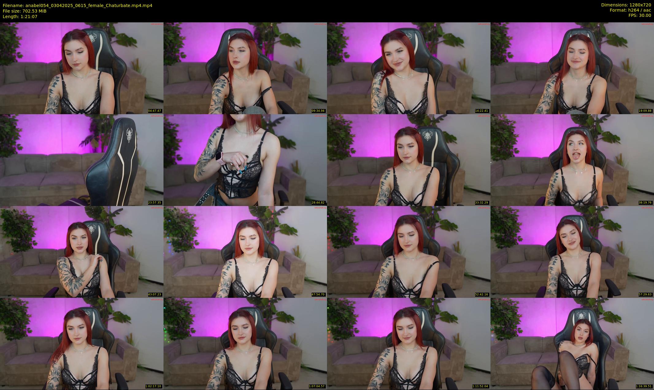 anabel054 — 82 minute Chaturbate female cam show recording, 720p, Apr 3, 2025