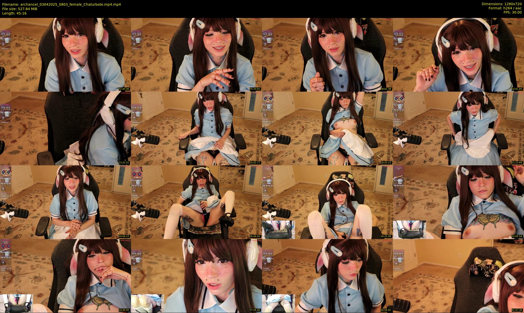 archancel — 46 minute Chaturbate female cam show recording, 720p, Apr 3, 2025