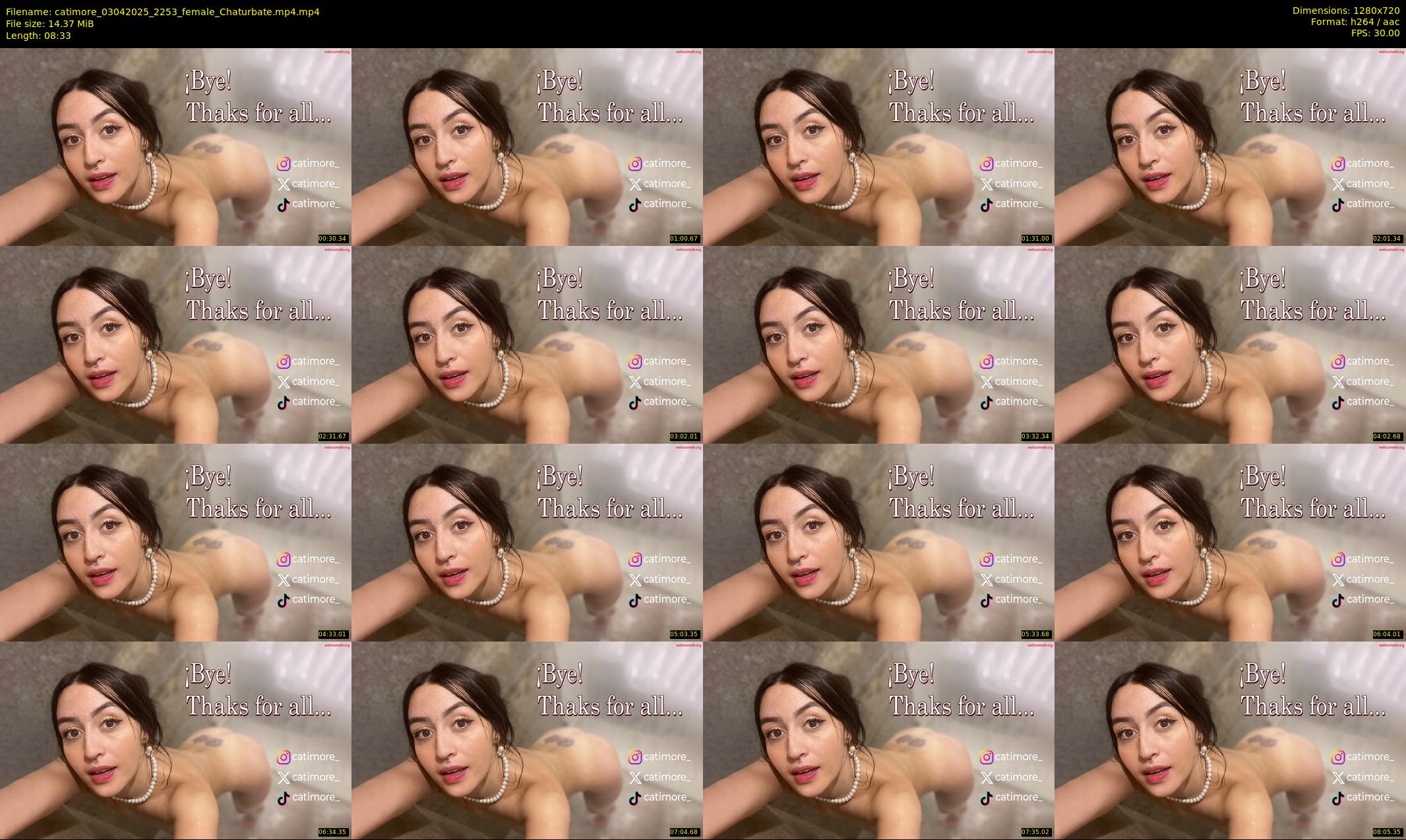 catimore — 9 minute Chaturbate female cam show recording, 720p, Apr 3, 2025