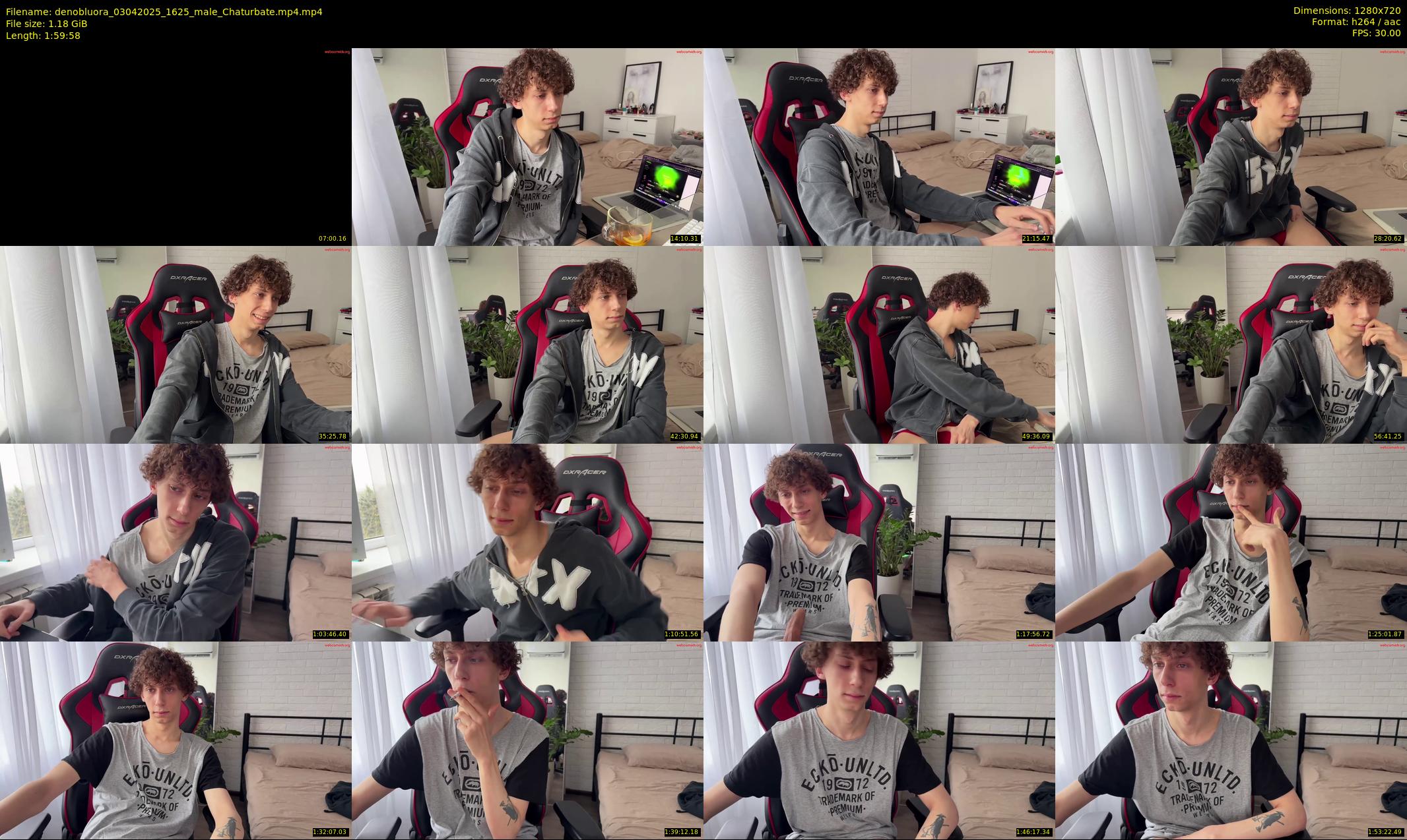 denobluora — 120 minute Chaturbate male cam show recording, 720p, Apr 3, 2025
