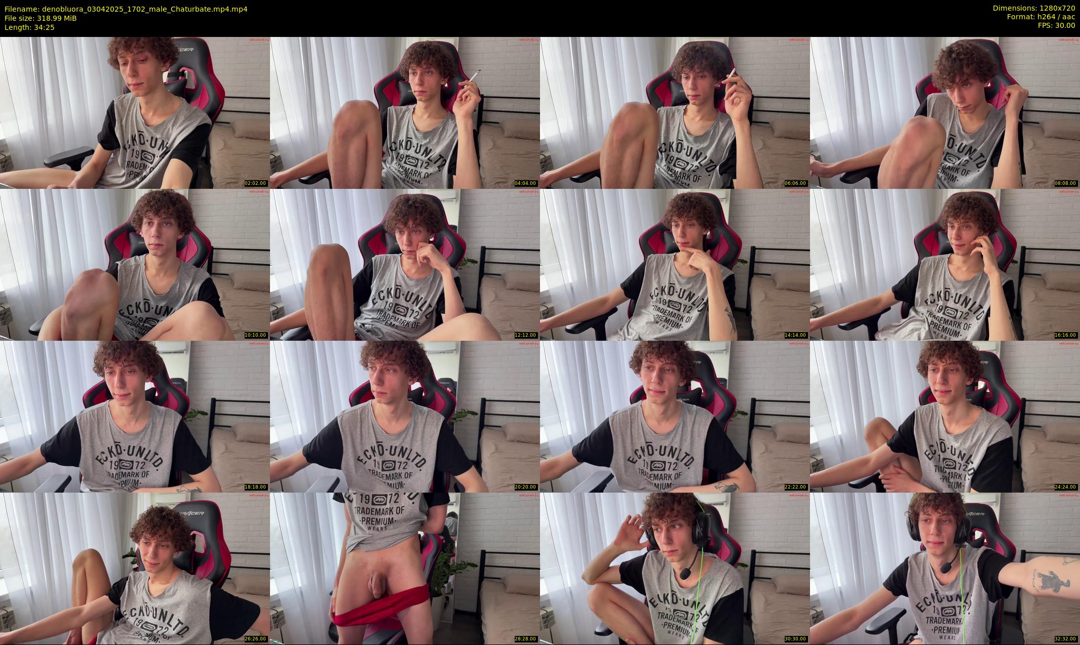 denobluora — 35 minute Chaturbate male cam show recording, 720p, Apr 3, 2025