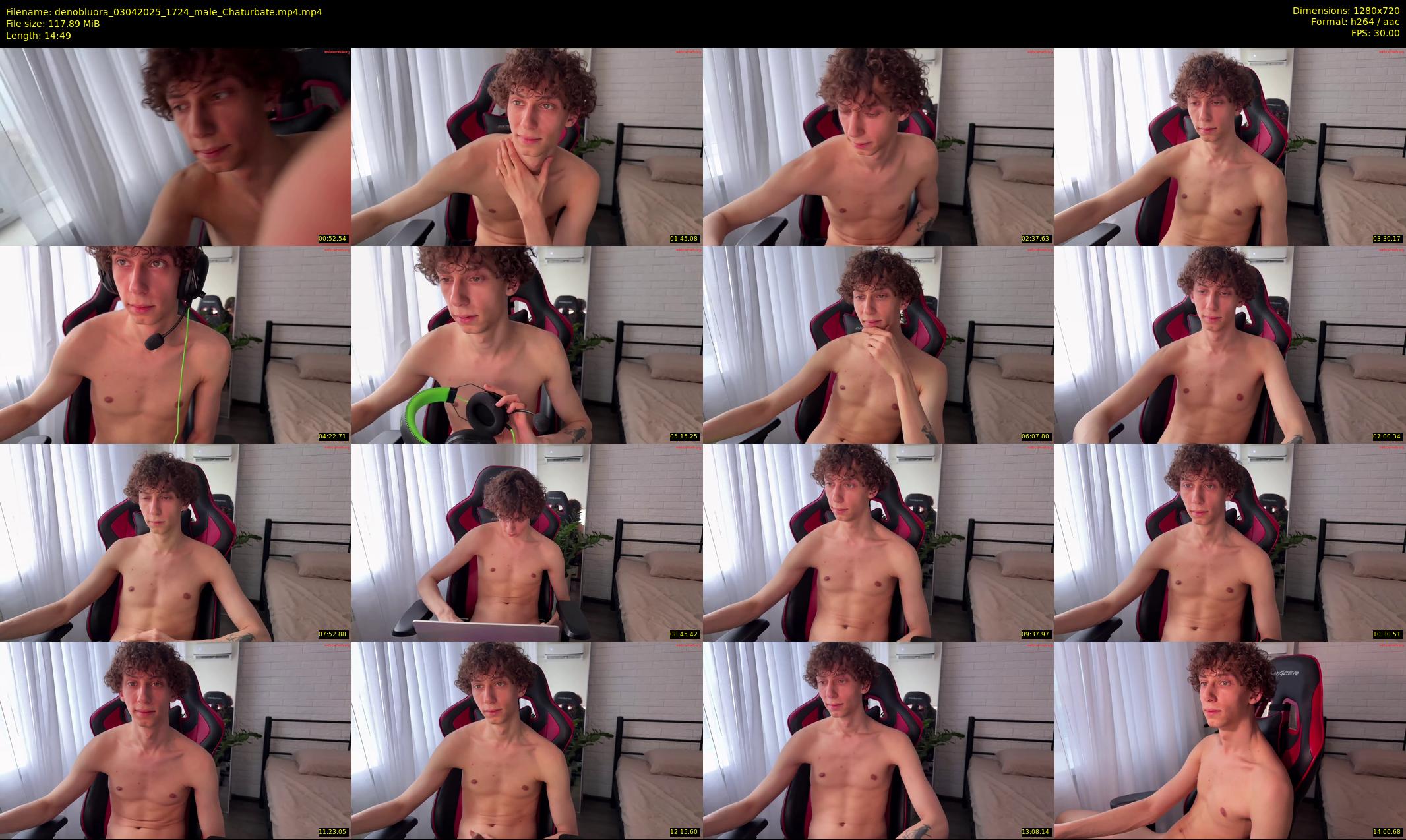 denobluora — 15 minute Chaturbate male cam show recording, 720p, Apr 3, 2025