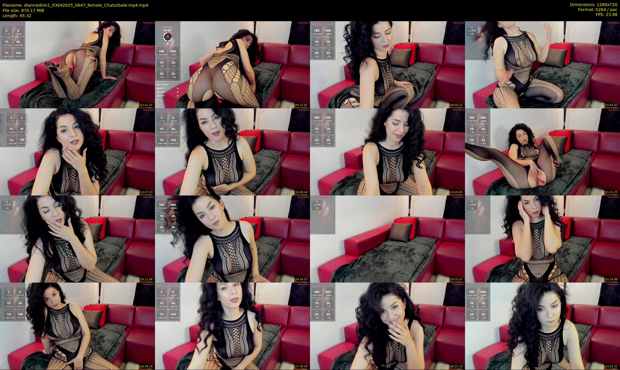 diannedinn1 — 46 minute Chaturbate female cam show recording, 720p, Apr 3, 2025