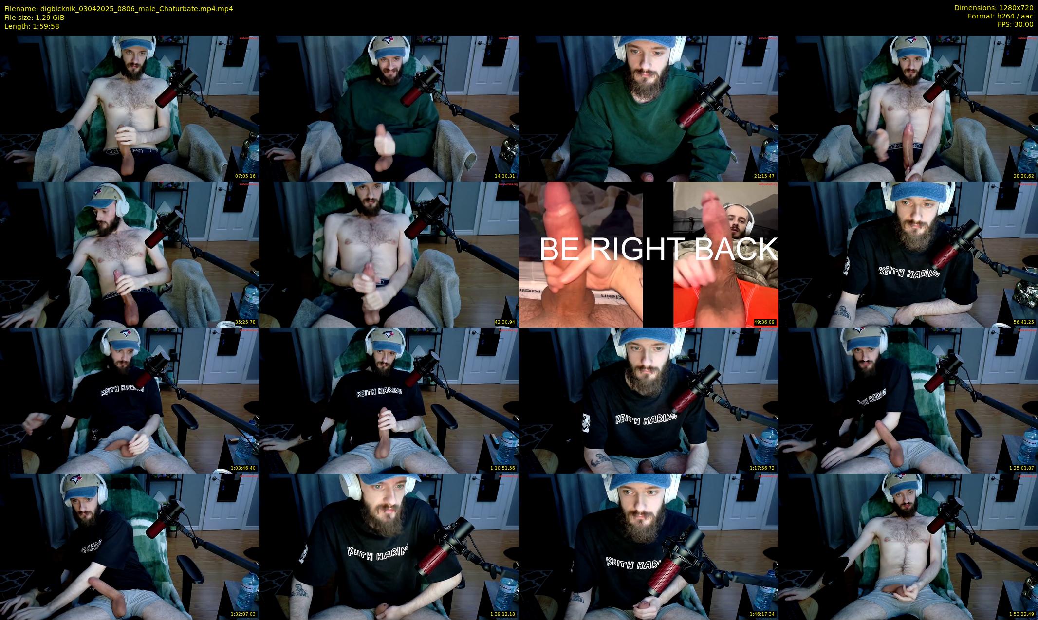 digbicknik — 120 minute Chaturbate male cam show recording, 720p, Apr 3, 2025