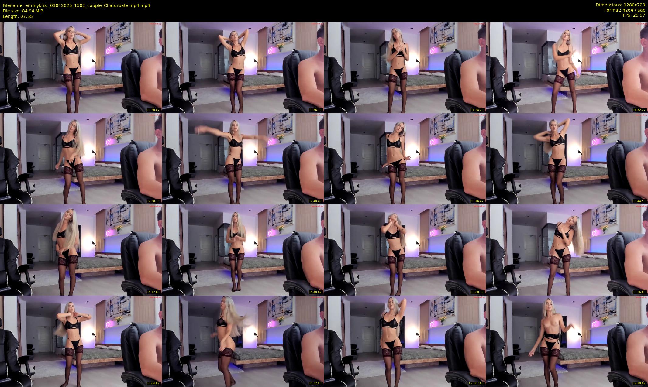emmykrist — 8 minute Chaturbate couple cam show recording, 720p, Apr 3, 2025