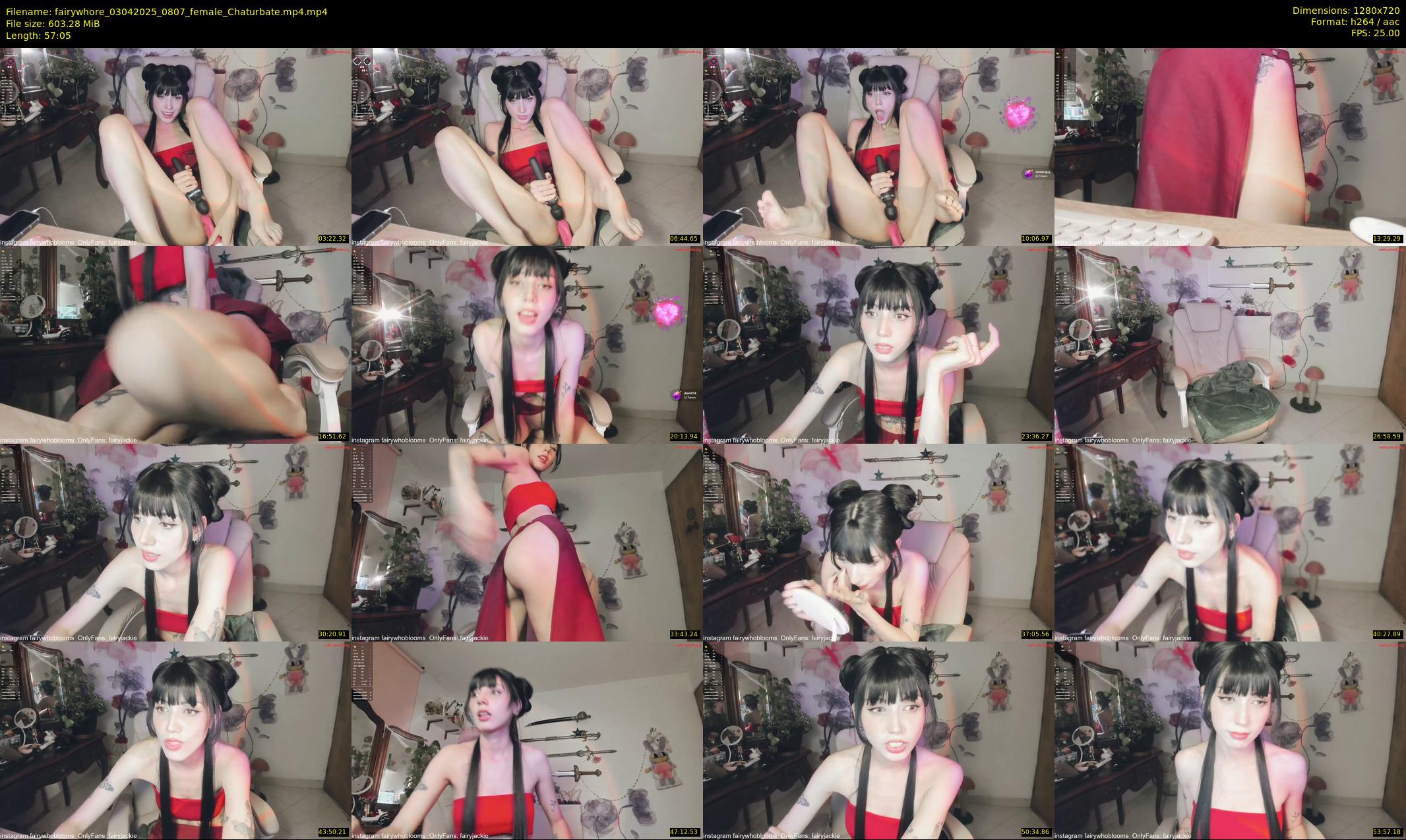 fairywhore — 58 minute Chaturbate female cam show recording, 720p, Apr 3, 2025