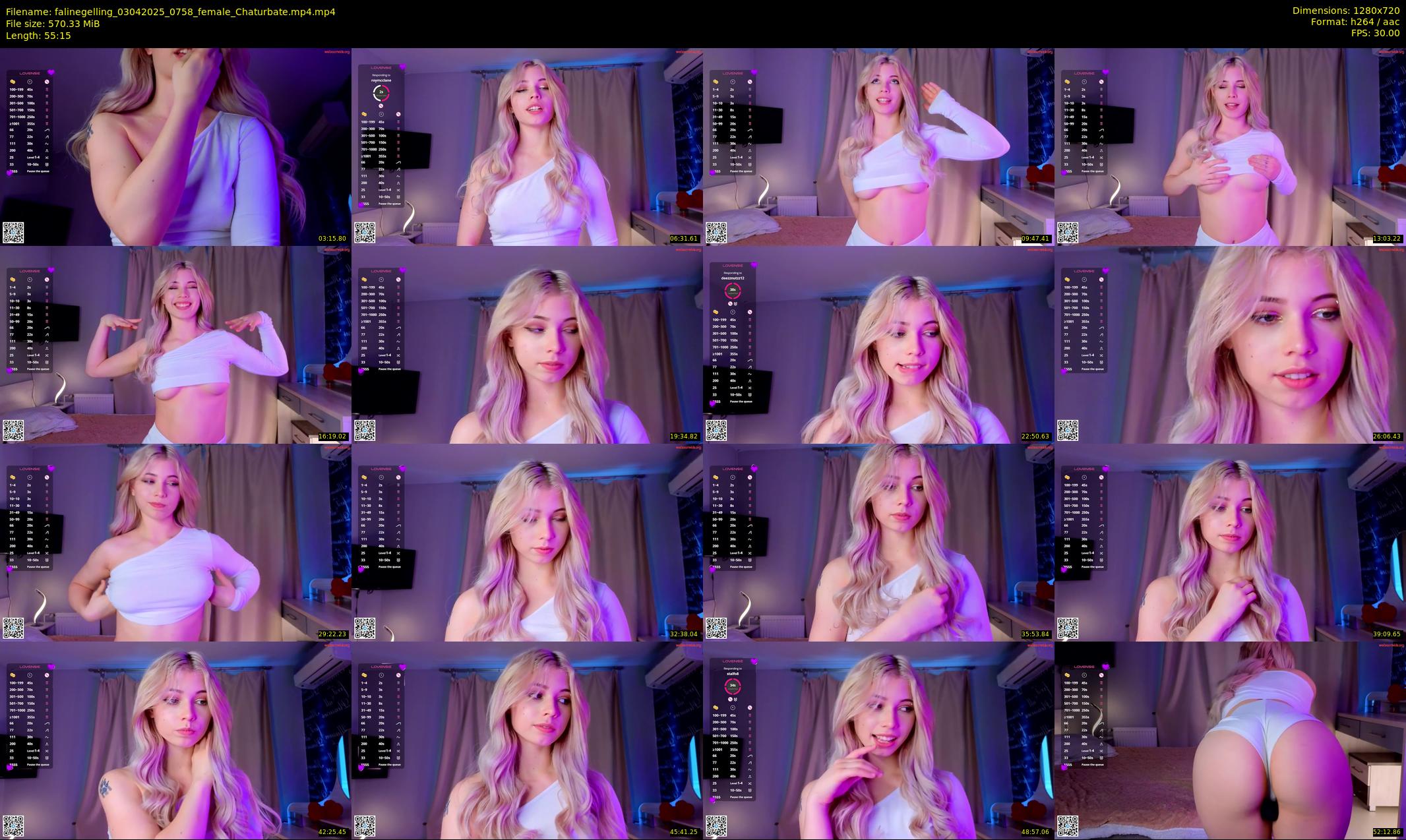 falinegelling — 56 minute Chaturbate female cam show recording, 720p, Apr 3, 2025