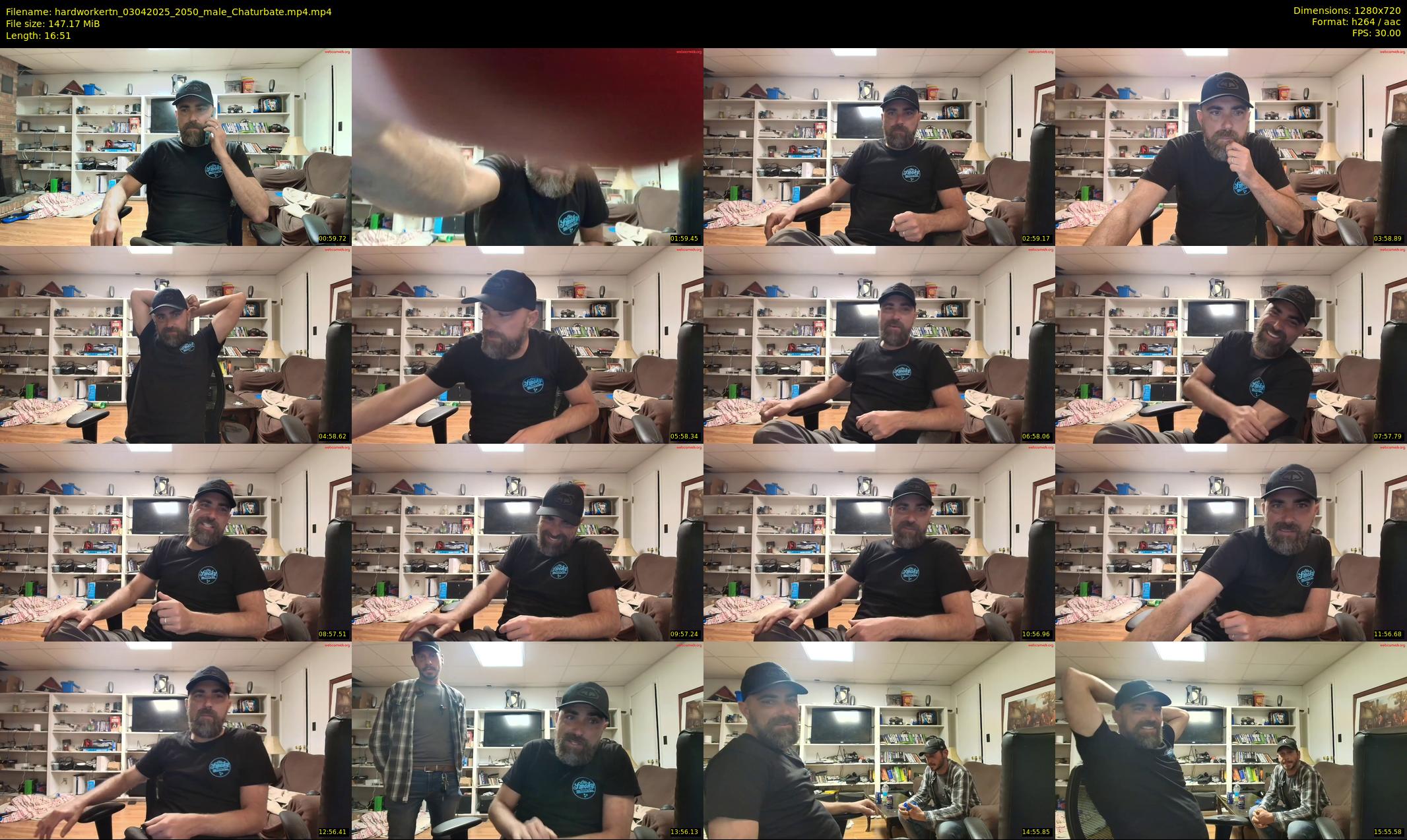 hardworkertn — 17 minute Chaturbate male cam show recording, 720p, Apr 3, 2025