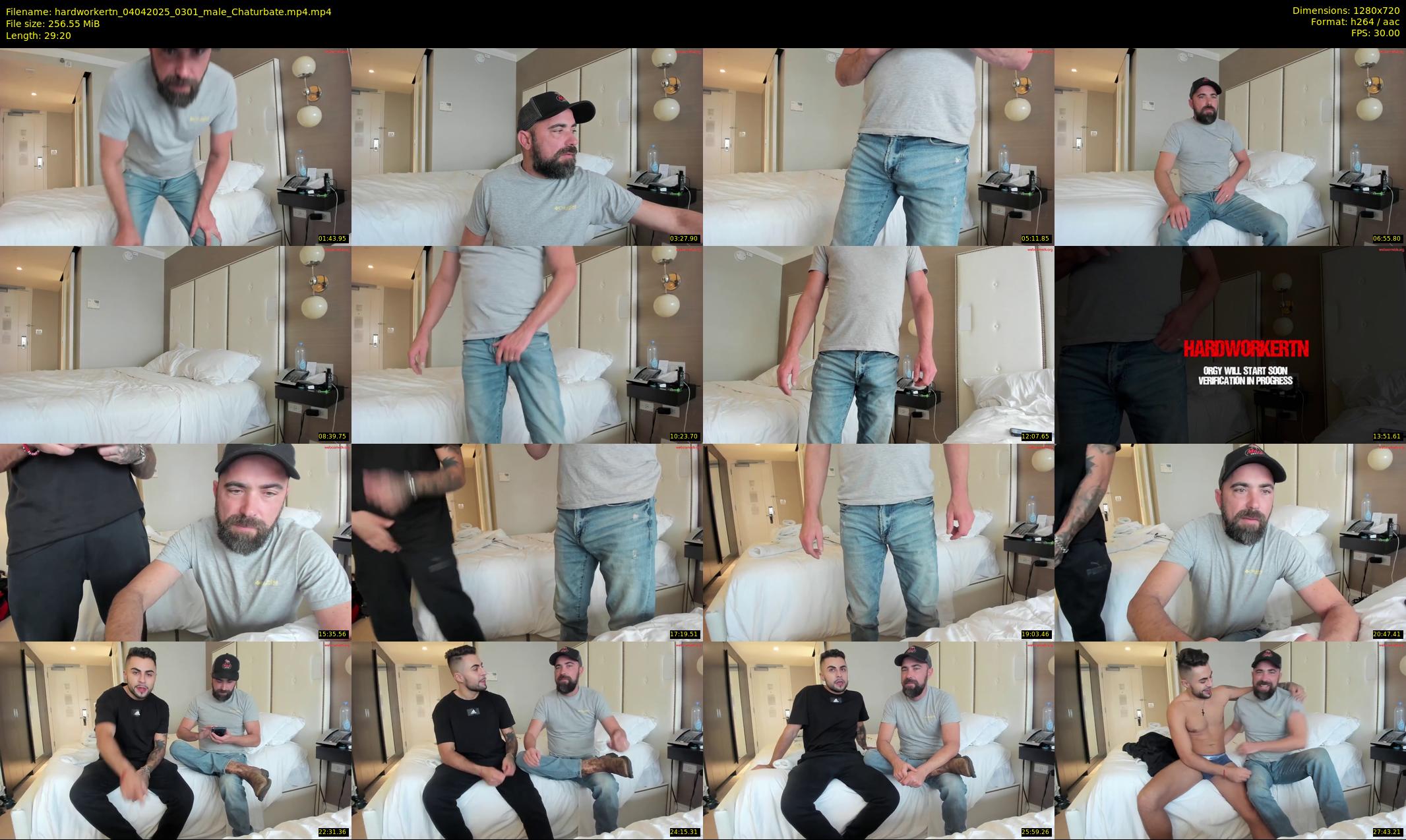 hardworkertn — 30 minute Chaturbate male cam show recording, 720p, Apr 4, 2025