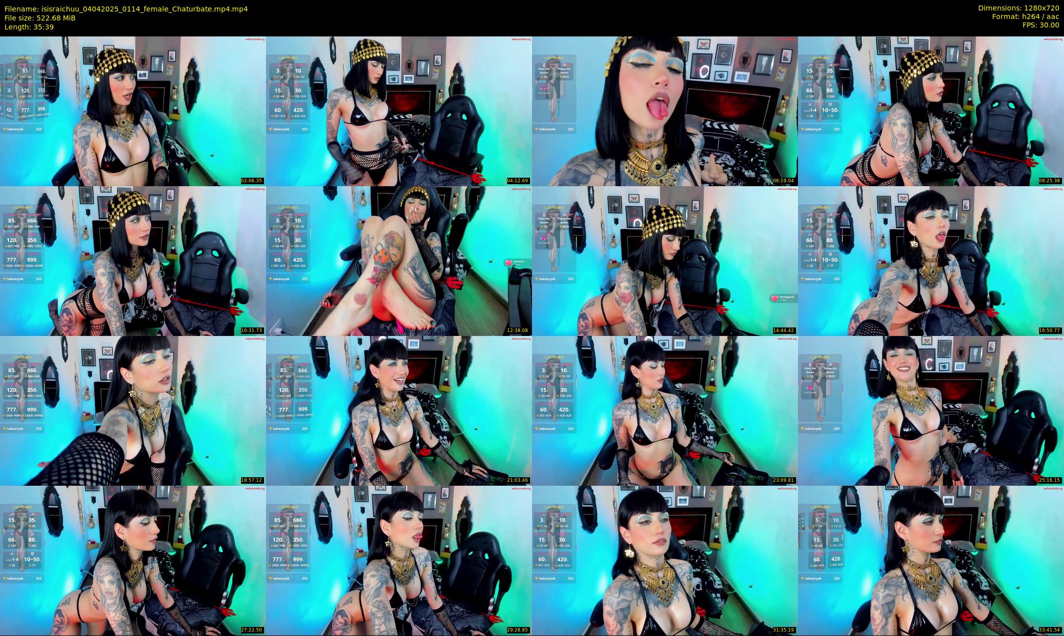 isisraichuu — 36 minute Chaturbate female cam show recording, 720p, Apr 4, 2025