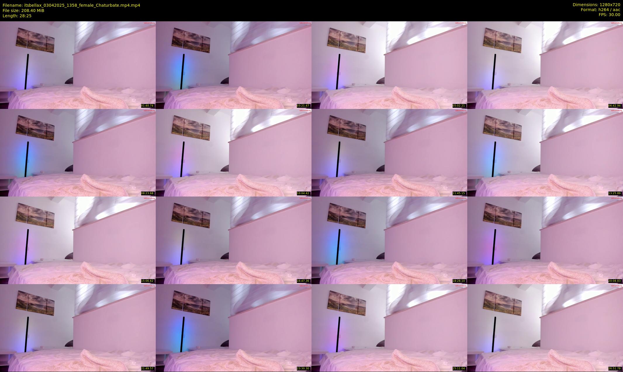 itsbellax — 29 minute Chaturbate female cam show recording, 720p, Apr 3, 2025