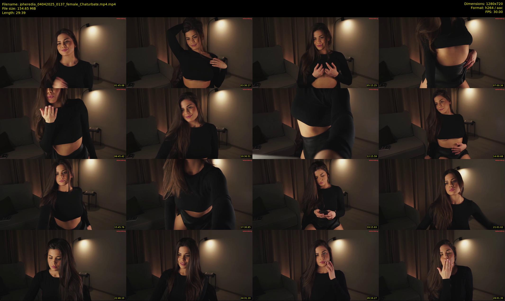 joheredia — 30 minute Chaturbate female cam show recording, 720p, Apr 4, 2025