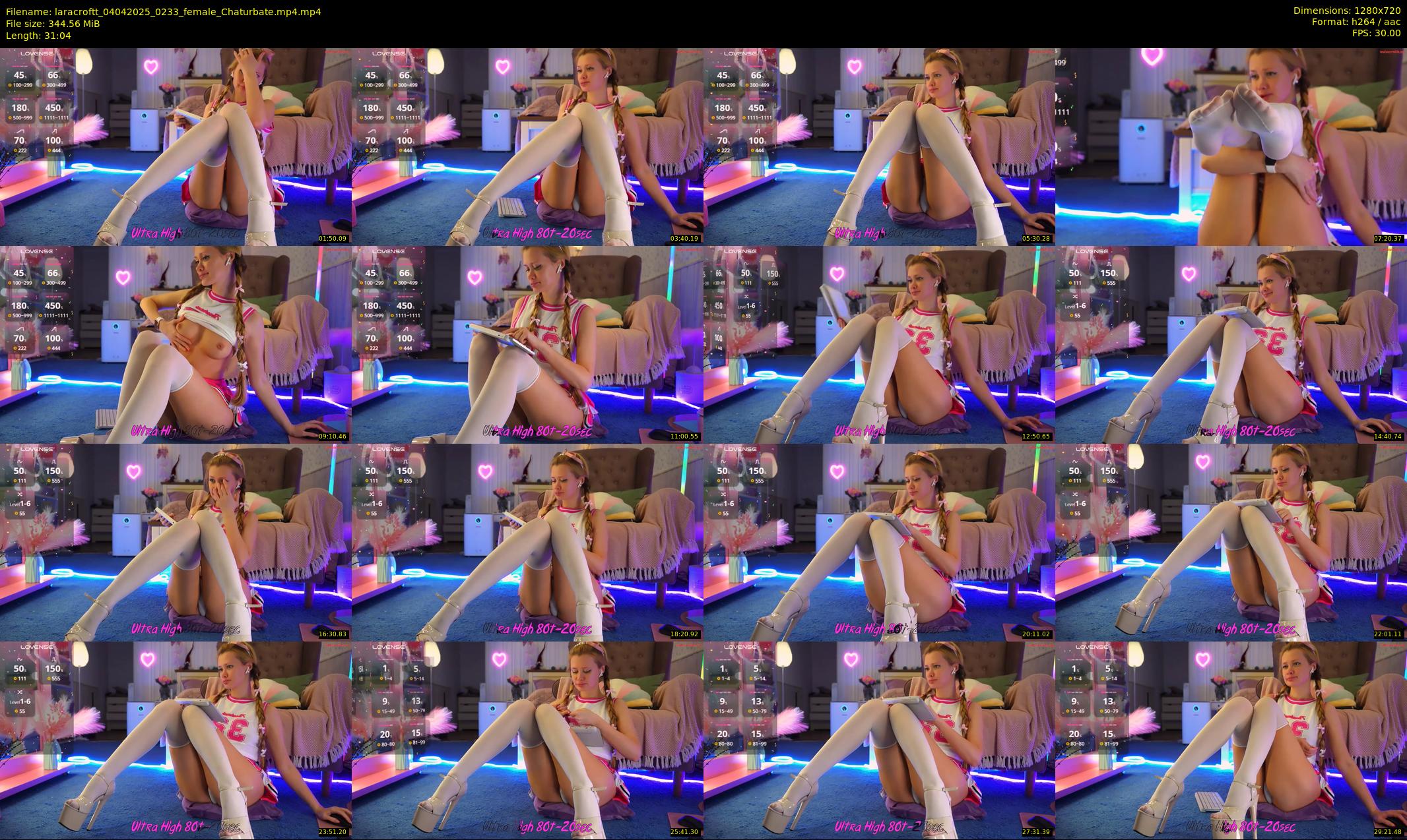 laracroftt — 32 minute Chaturbate female cam show recording, 720p, Apr 4, 2025