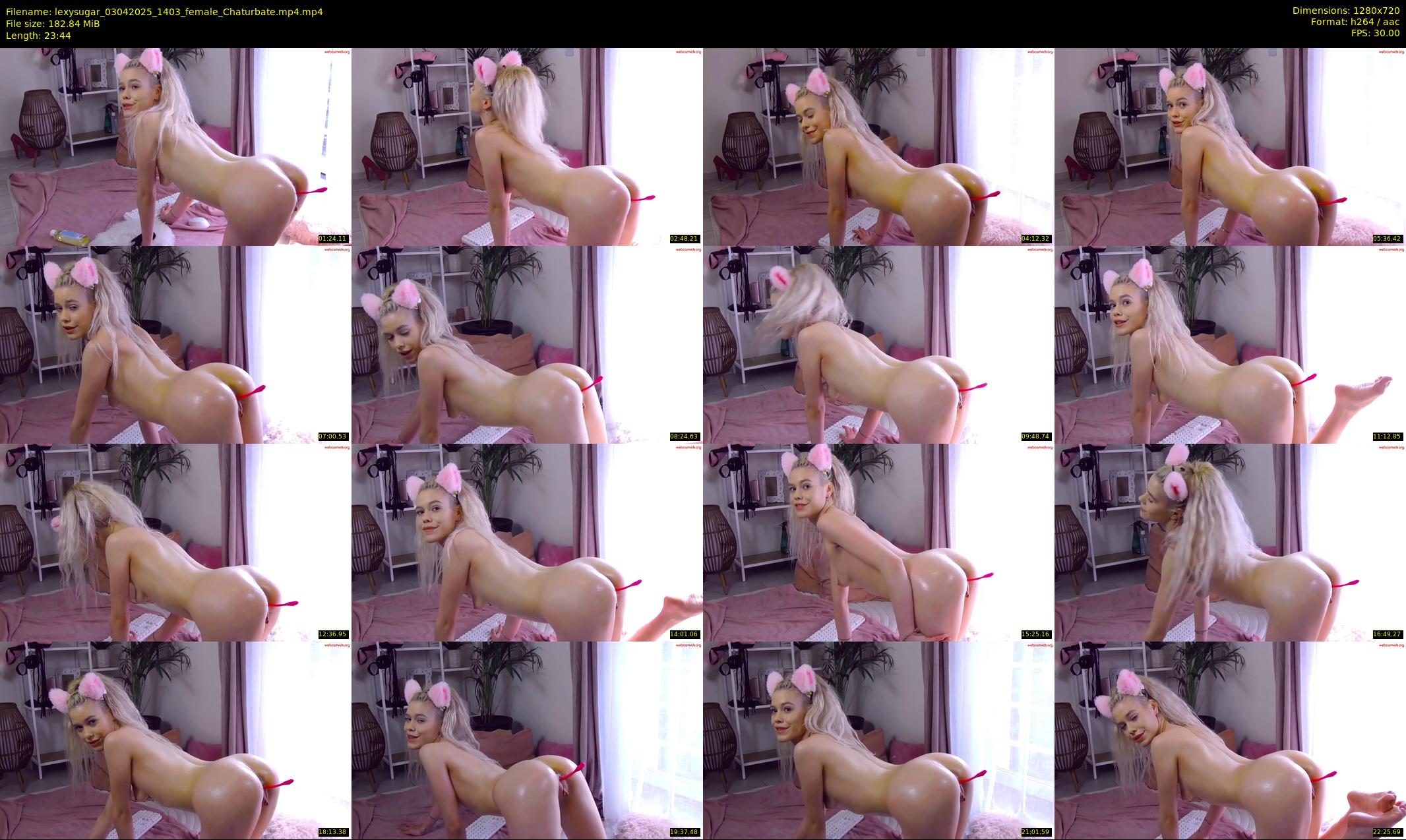 lexysugar — 24 minute Chaturbate female cam show recording, 720p, Apr 3, 2025