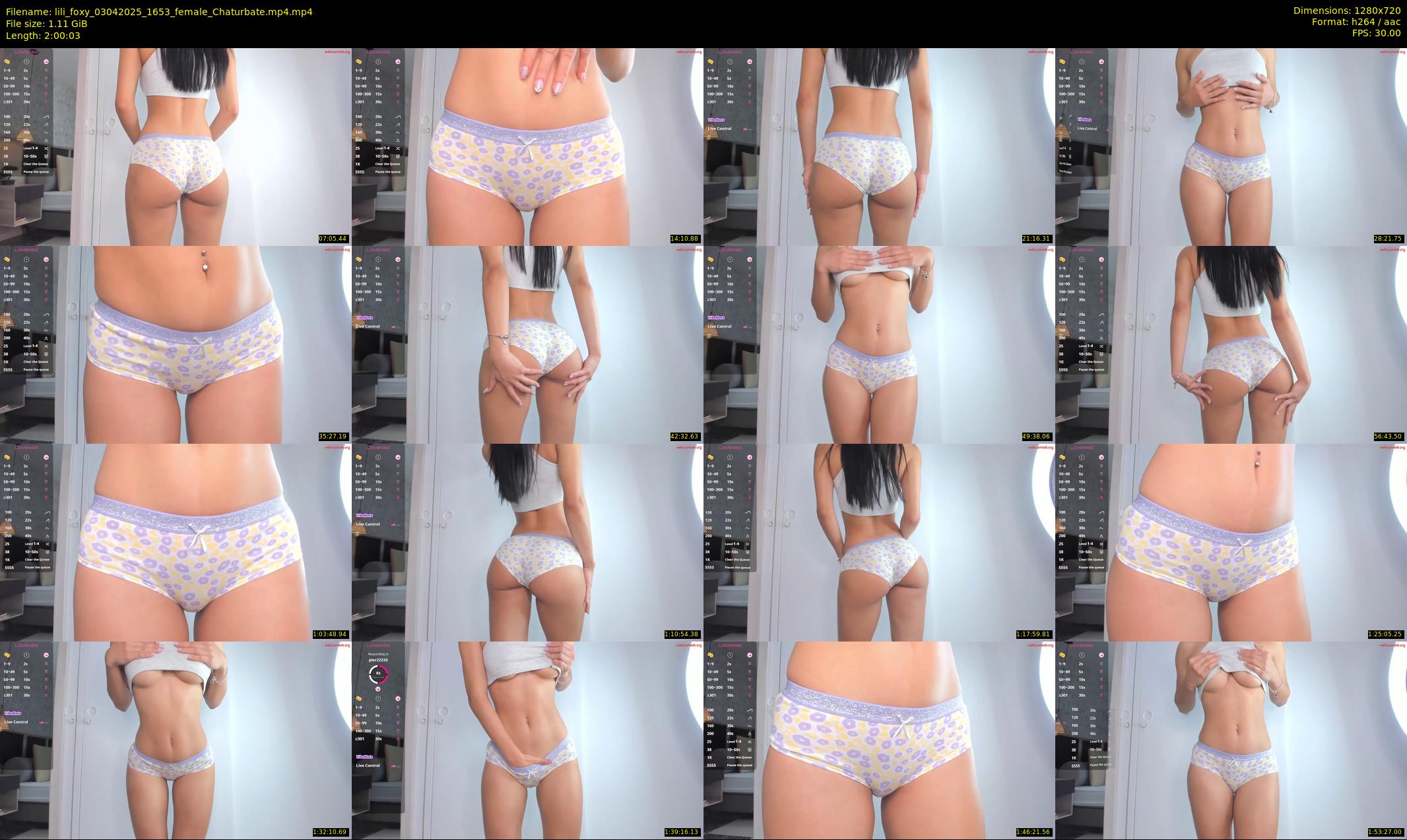 lili_foxy — 121 minute Chaturbate female cam show recording, 720p, Apr 3, 2025