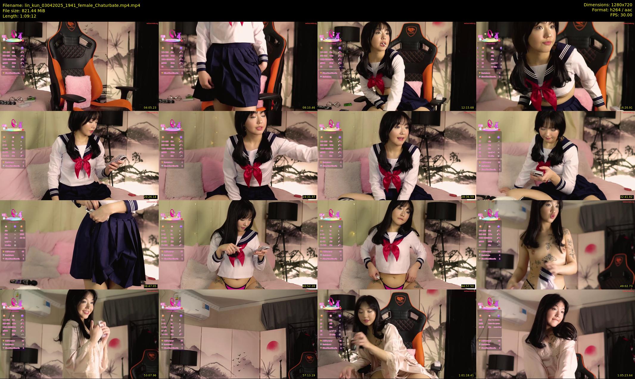 lin_kun — 70 minute Chaturbate female cam show recording, 720p, Apr 3, 2025